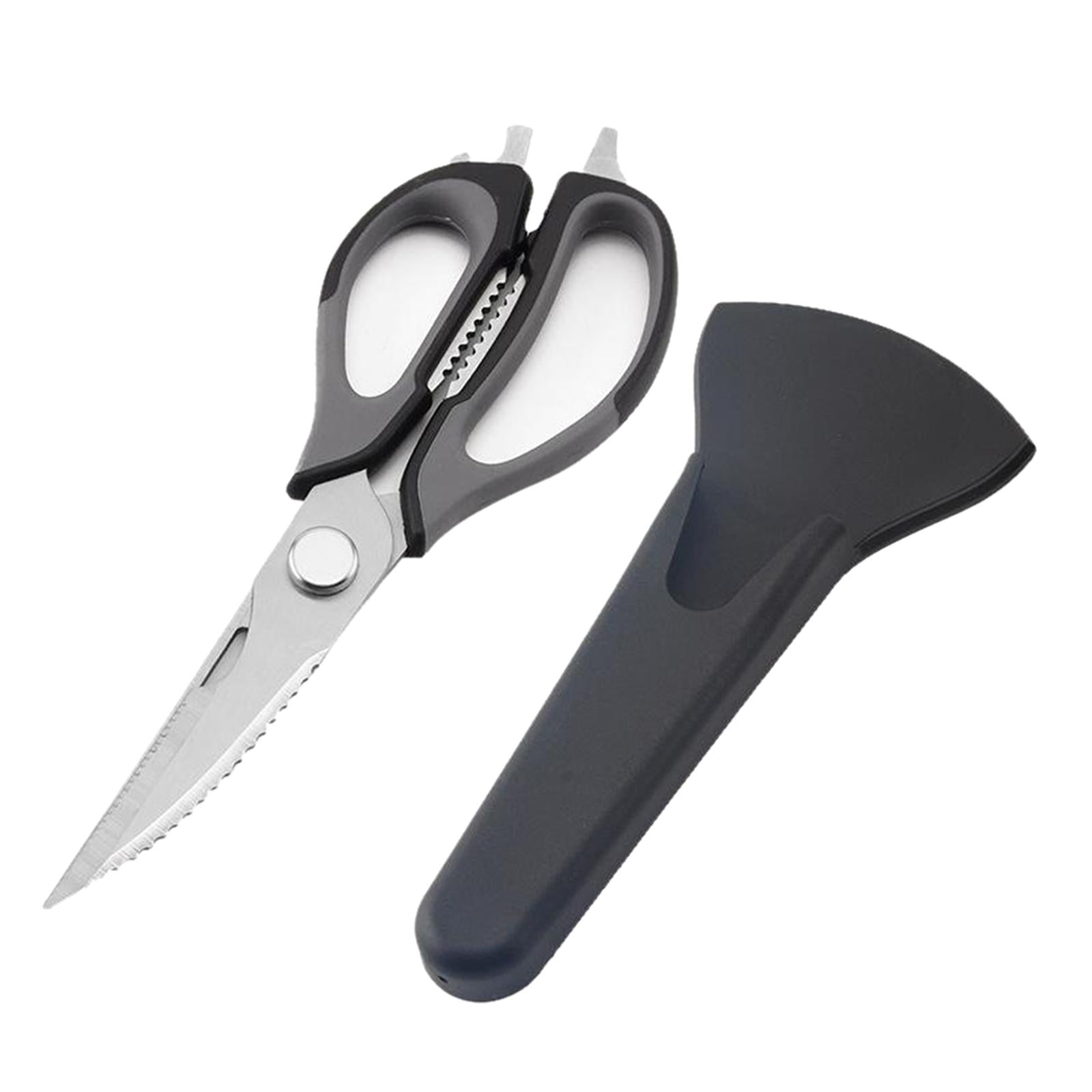 Kitchen Scissors Knife For Fish Chicken Bone Vegetables Cutter Shears Black