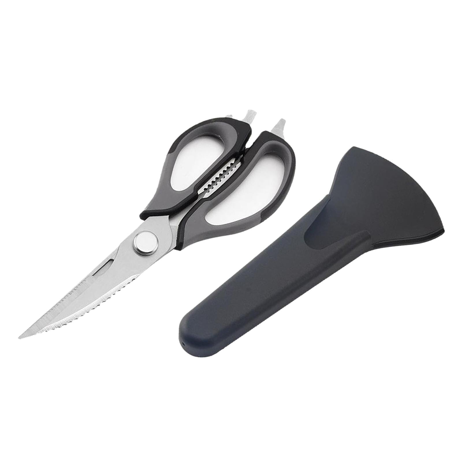 Kitchen Scissors Knife For Fish Chicken Bone Vegetables Cutter Shears Black