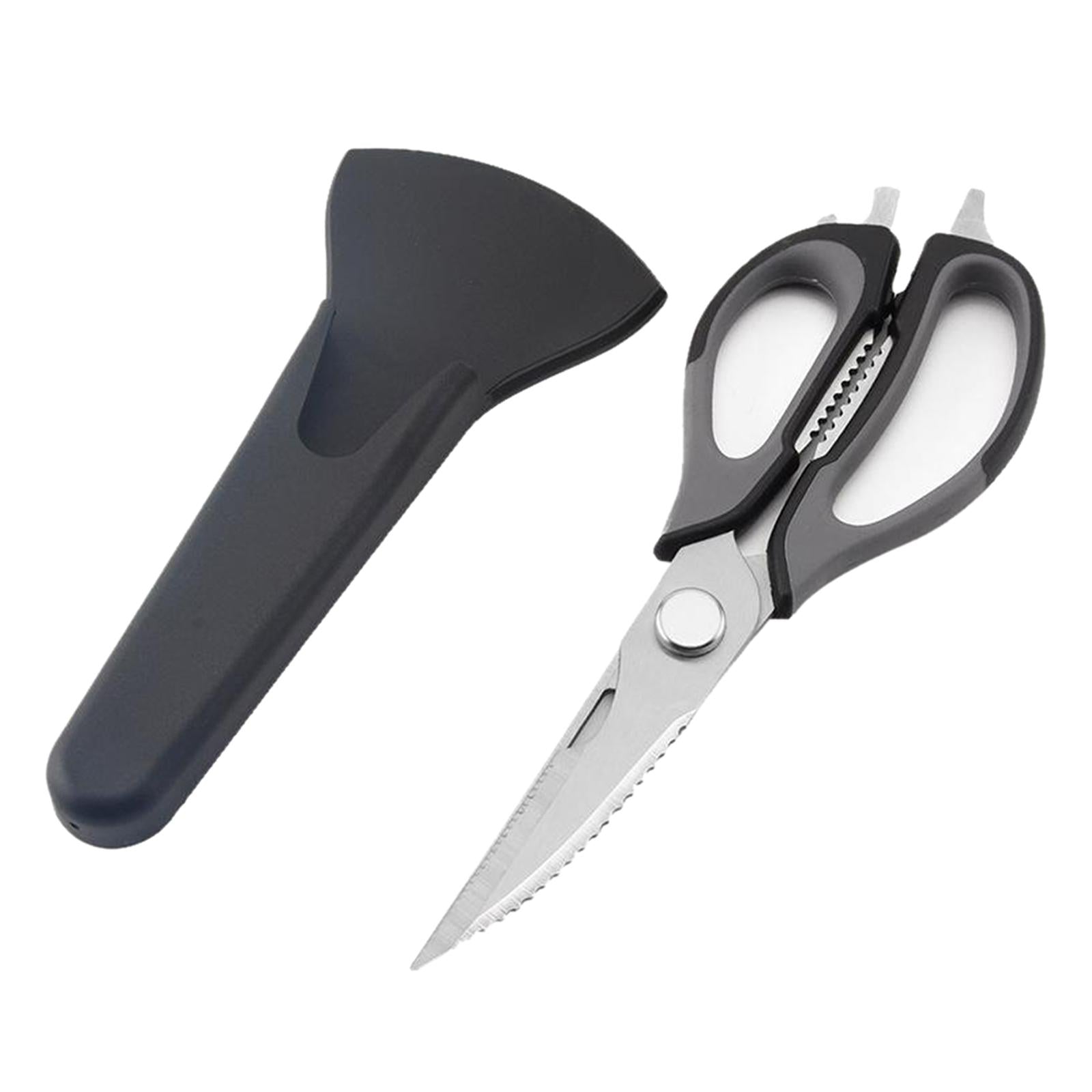 Kitchen Scissors Knife For Fish Chicken Bone Vegetables Cutter Shears Black