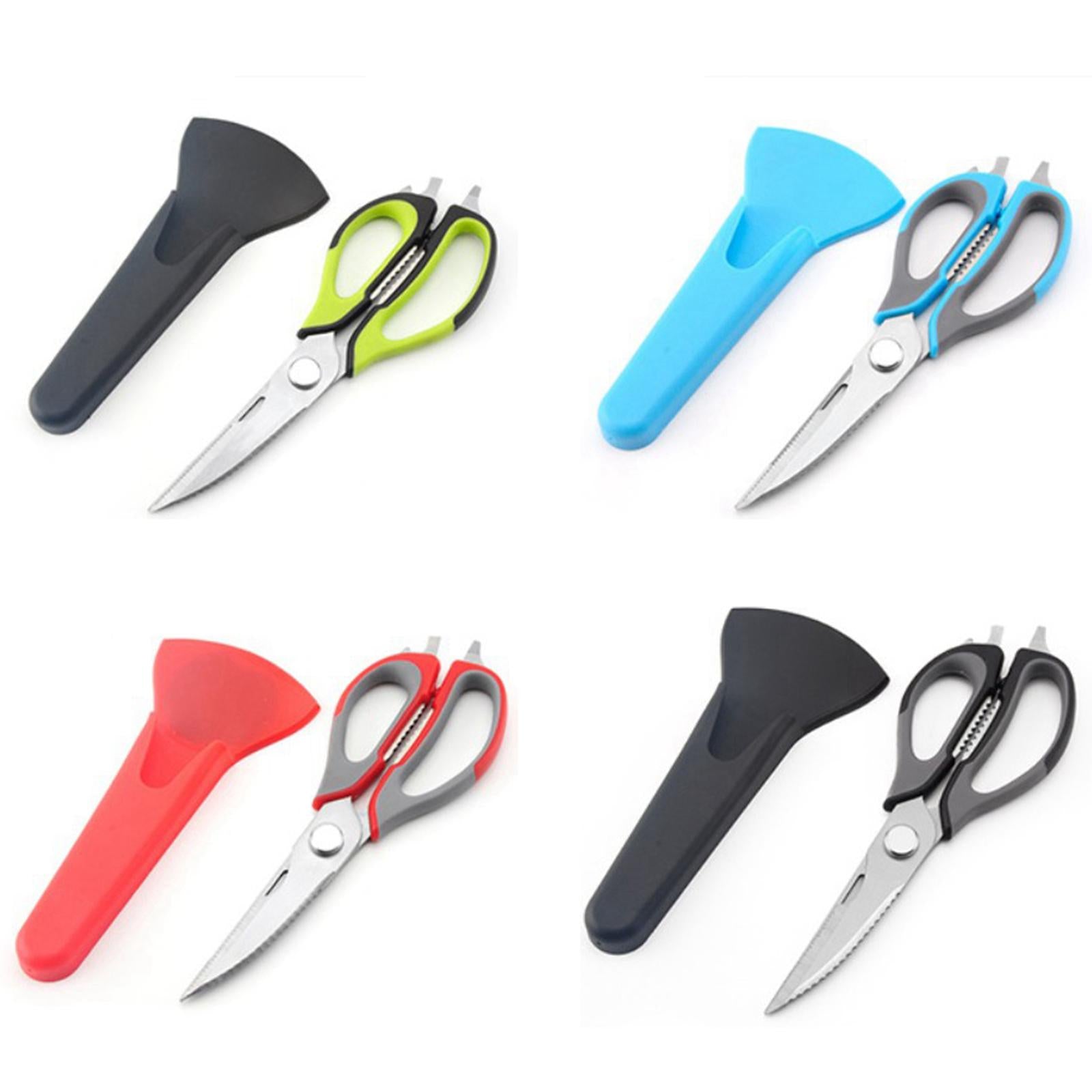 Kitchen Scissors Knife For Fish Chicken Bone Vegetables Cutter Shears Black