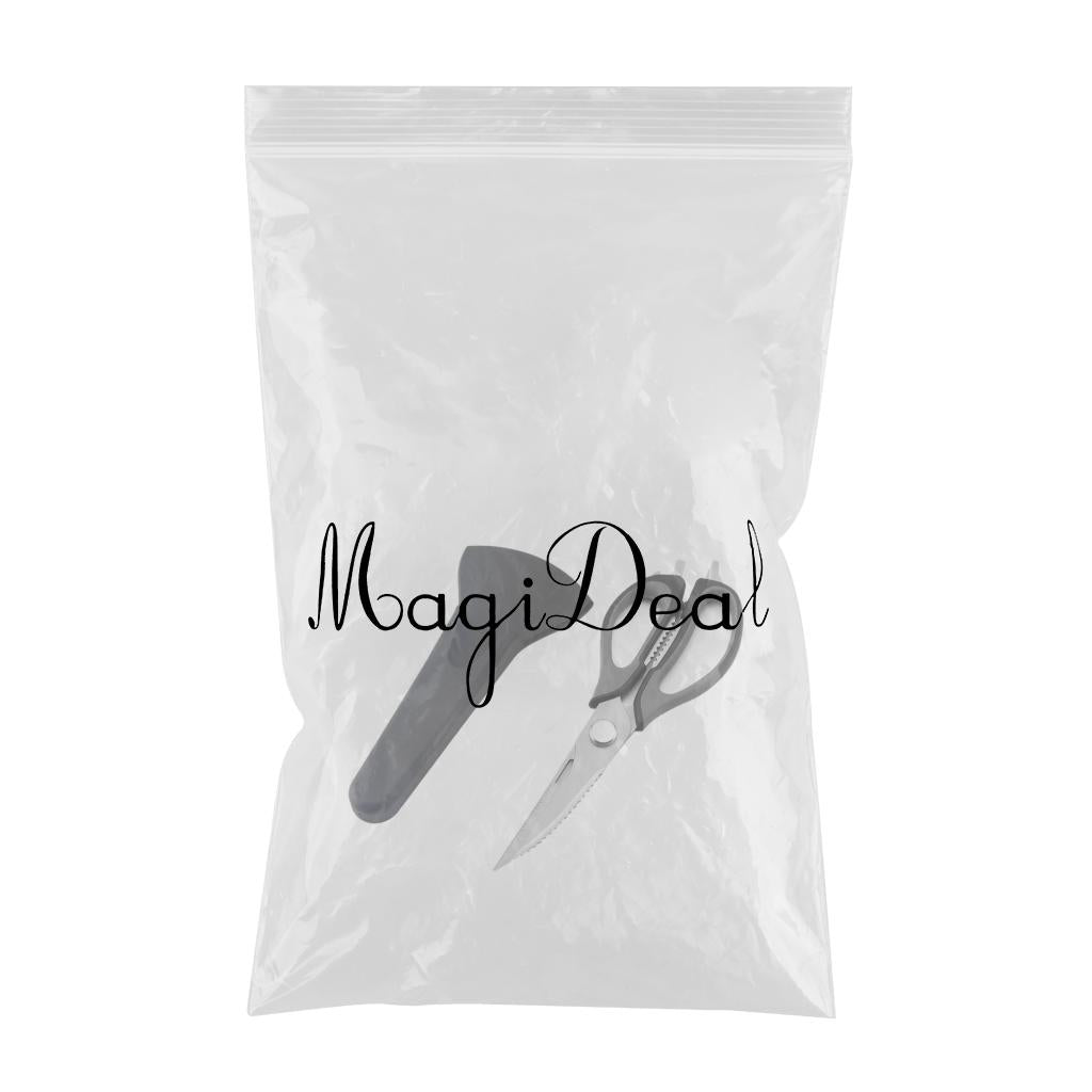 Kitchen Scissors Knife For Fish Chicken Bone Vegetables Cutter Shears Black