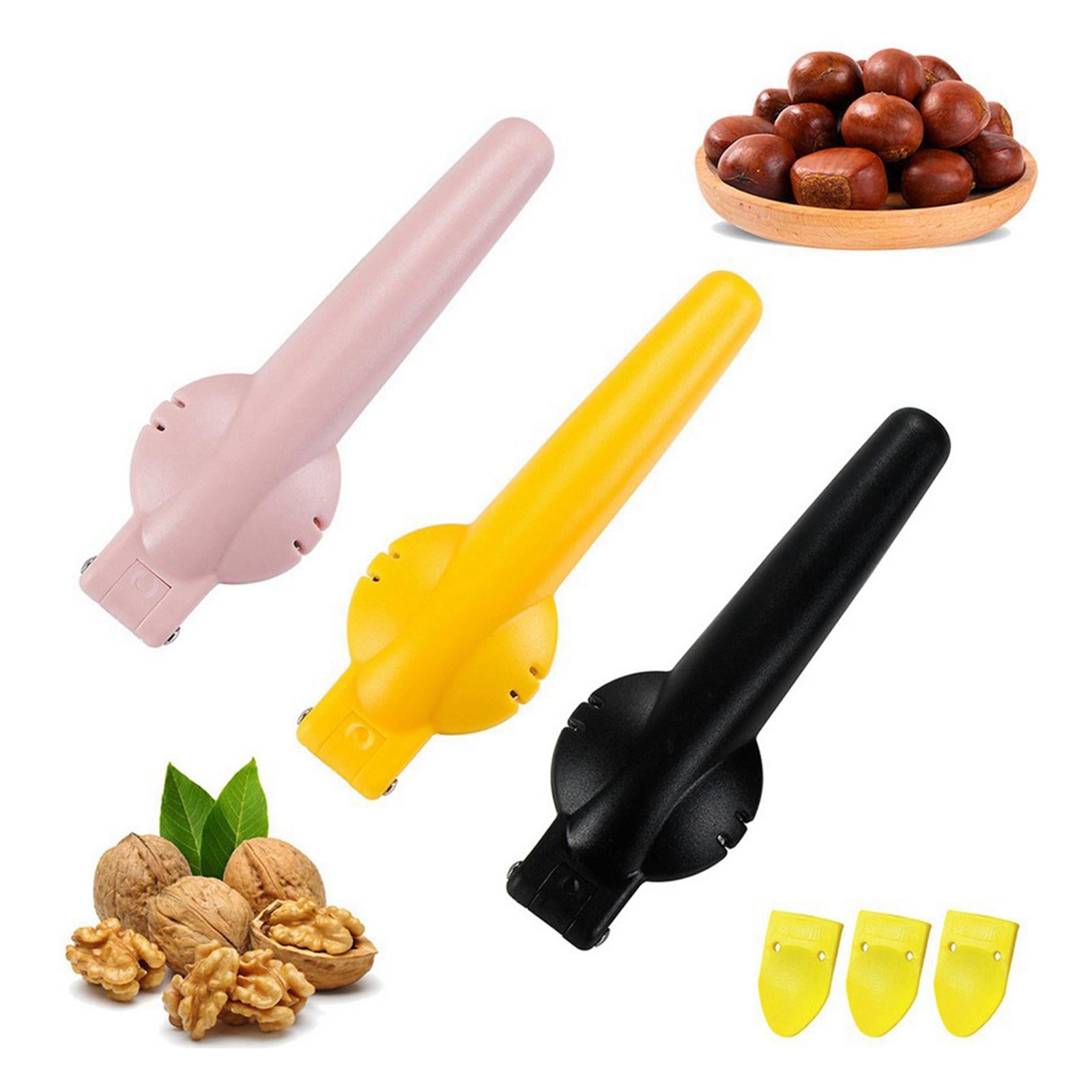 Practical Chestnut Cutter Fast Opener Walnut Cracking Sheller Pliers Pink