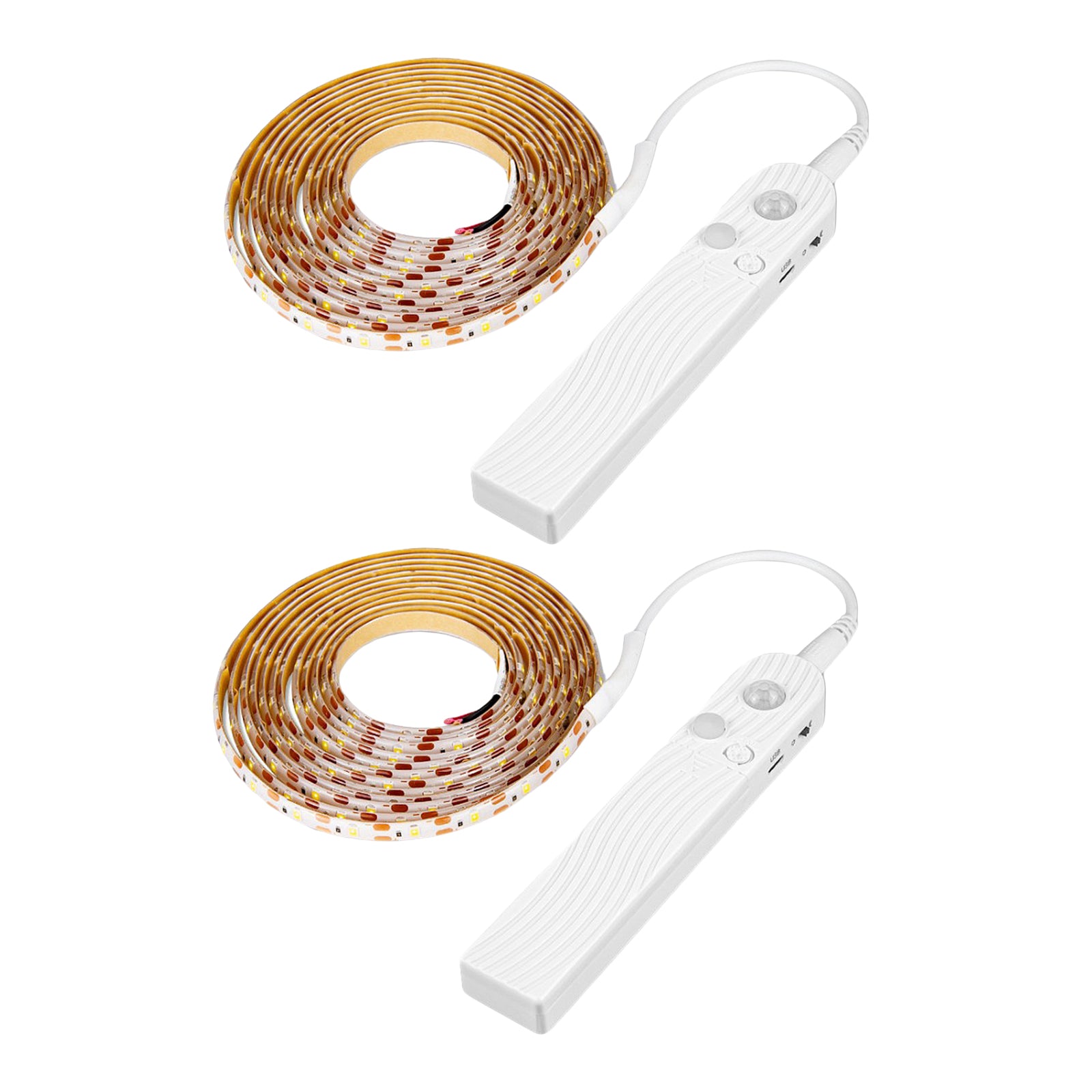 PIR Motion LED Strip Night Lights Bedside Lamp 3000K Warm White 1m