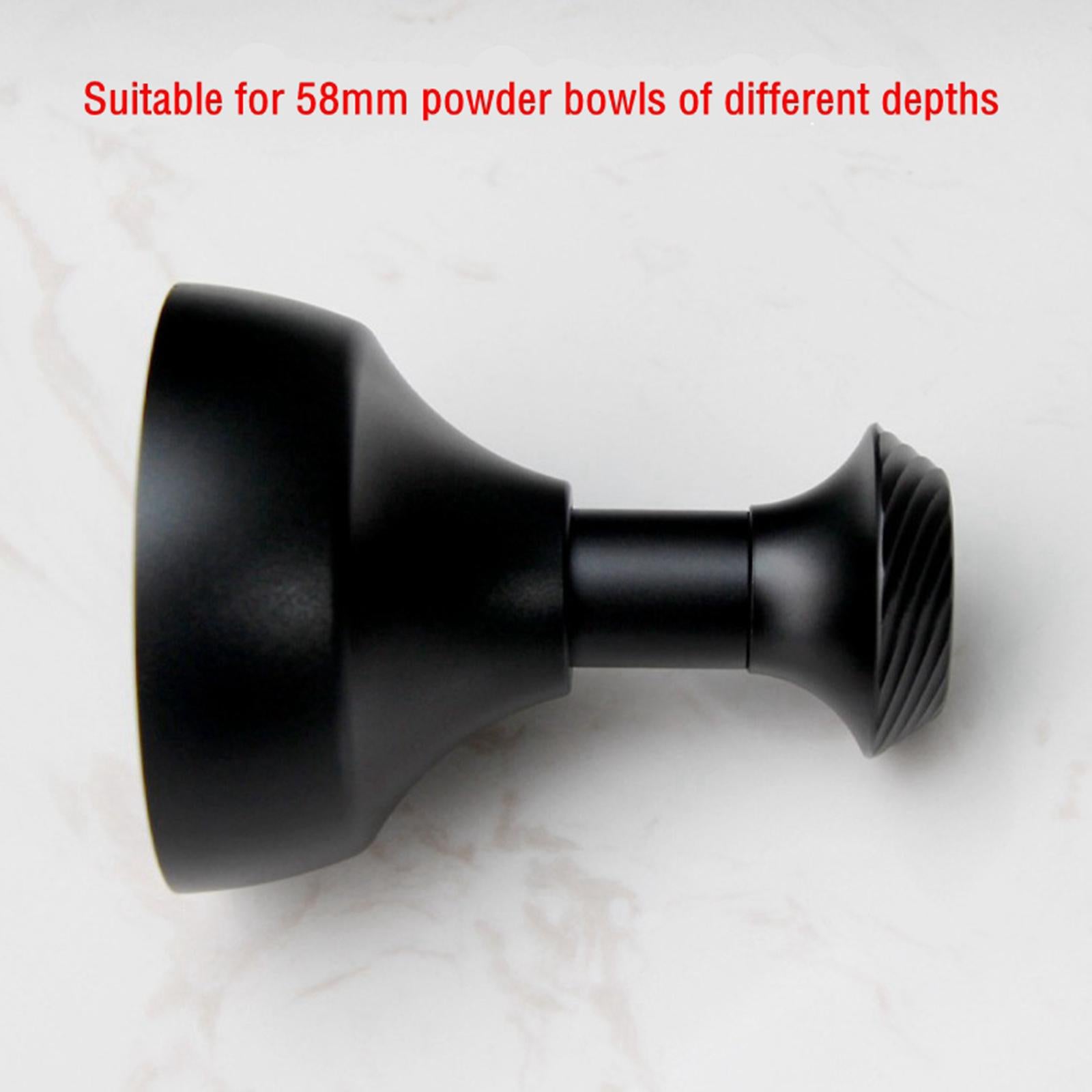 58mm Needle Professional Espresso Coffee Tamper Distributor Leveler Tool black