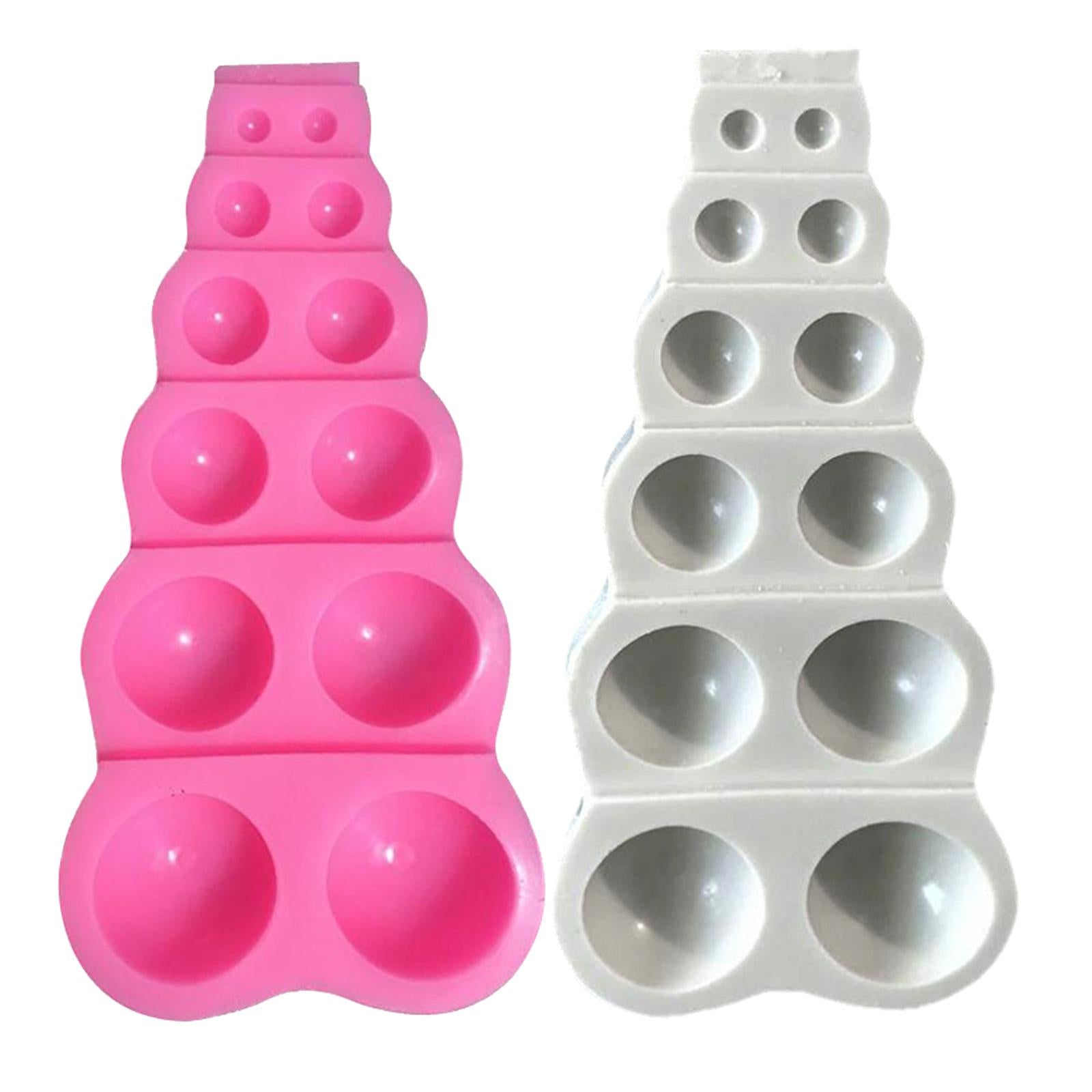 Silicone Base Chocolate Cookie Mould Baking Ice Cube Jelly Cake Mold Pink