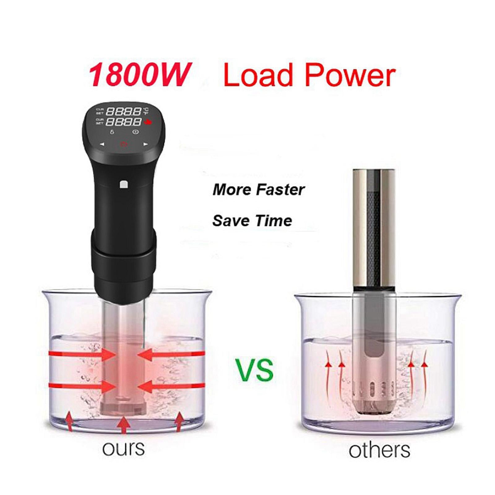 Sous Vide Precision Cooker Machine 1800W for Kitchen LCD Display