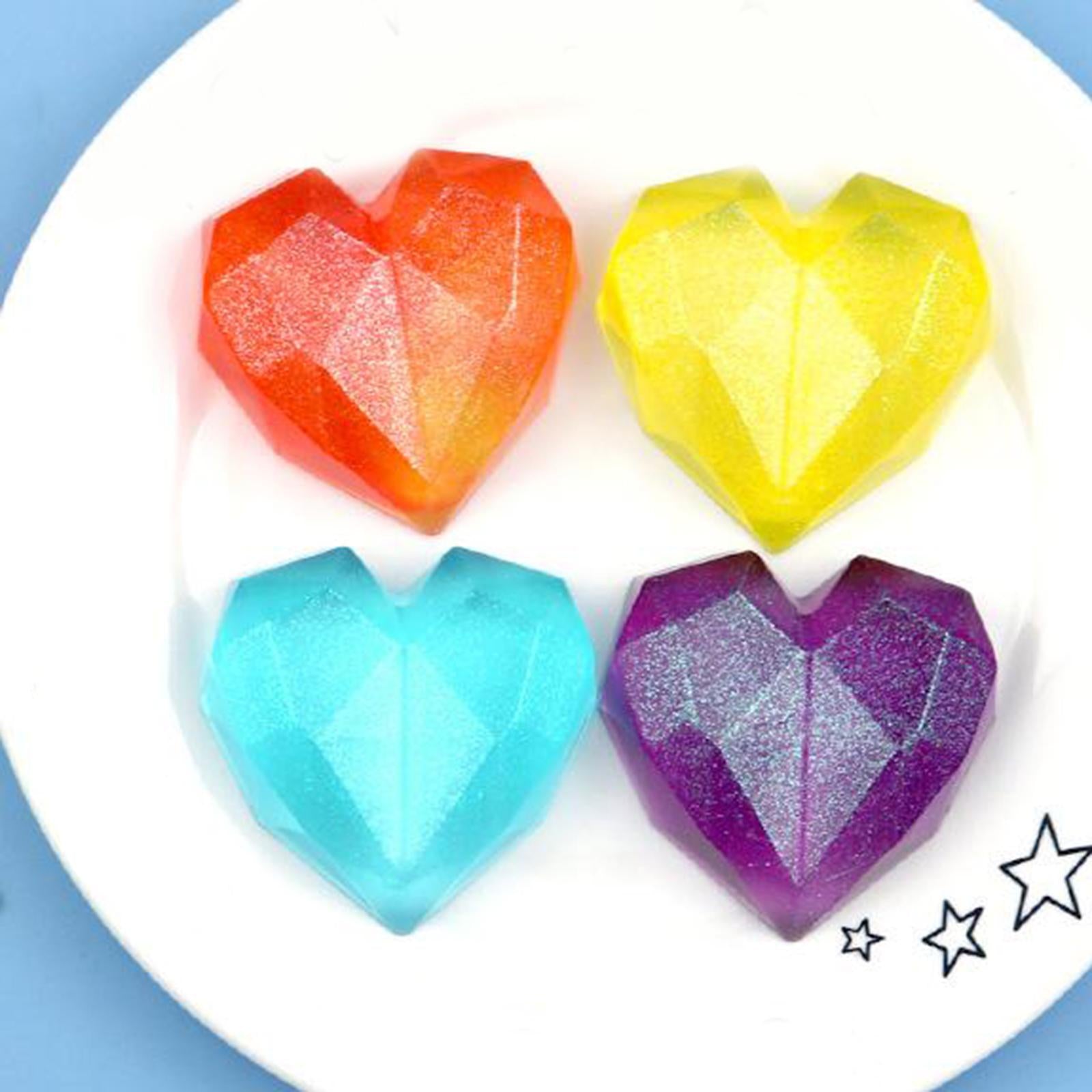 Cake Mold Heart-Shape Silica Gel Mold for Making Chocolate Dessert Stick DIY