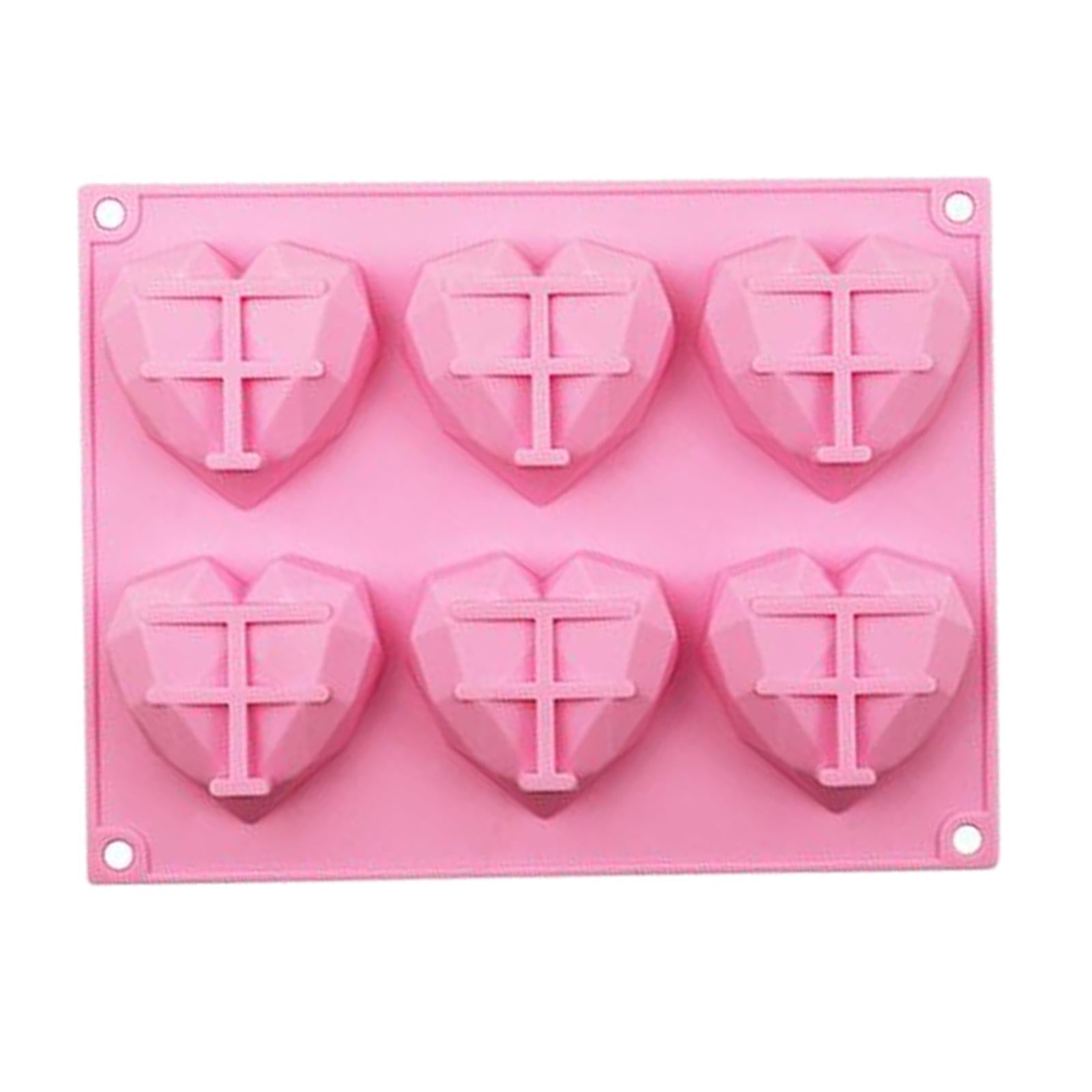Cake Mold Heart-Shape Silica Gel Mold for Making Chocolate Dessert Stick DIY