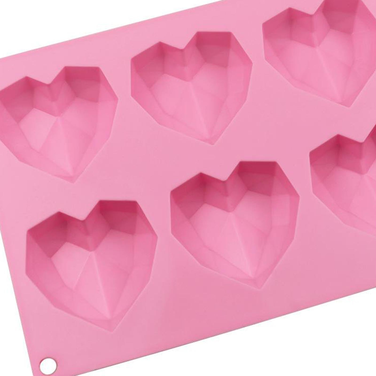 Cake Mold Heart-Shape Silica Gel Mold for Making Chocolate Dessert Stick DIY