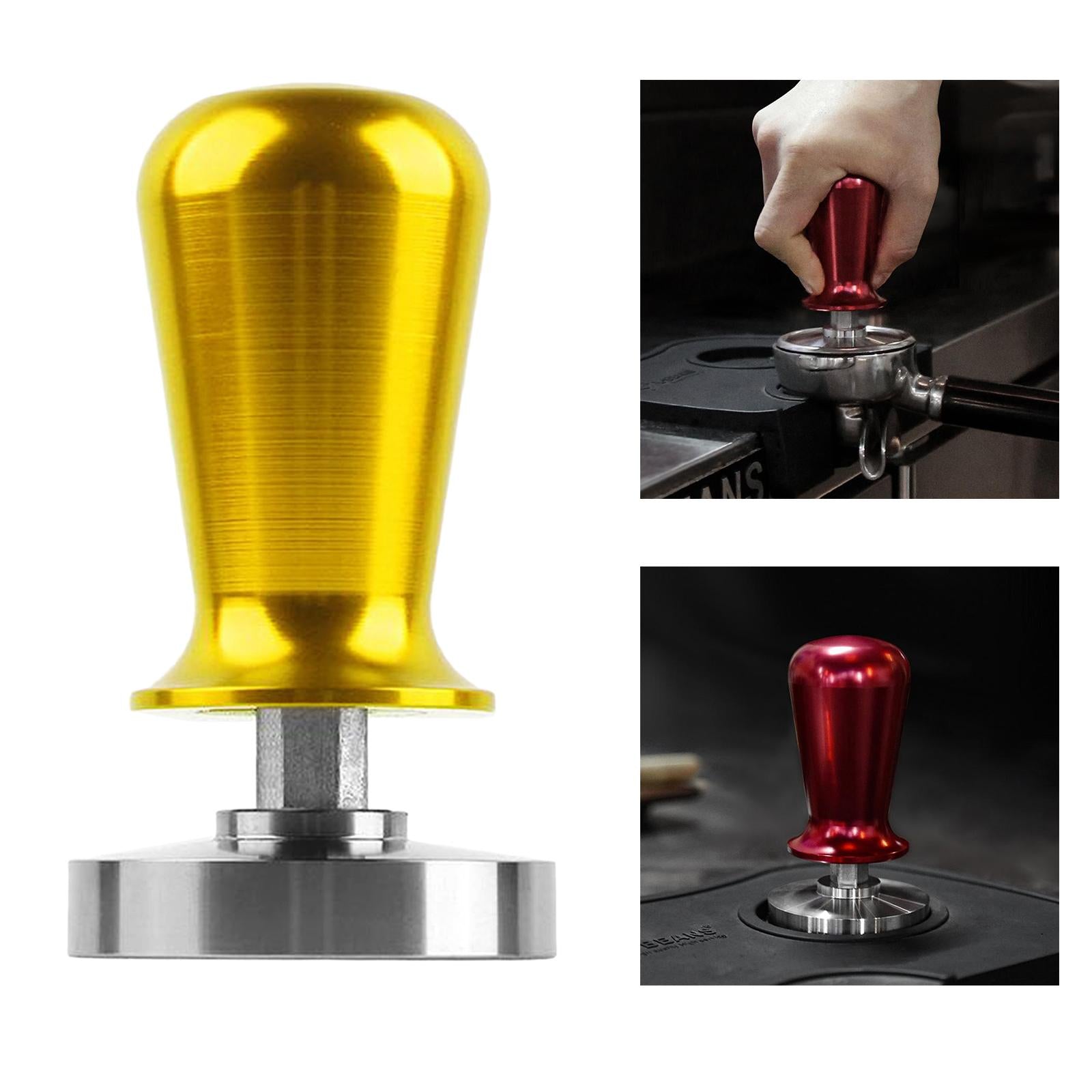 Coffee Tamper Adjustable Handle Powder Press Kitchen Coffee Tool Golden