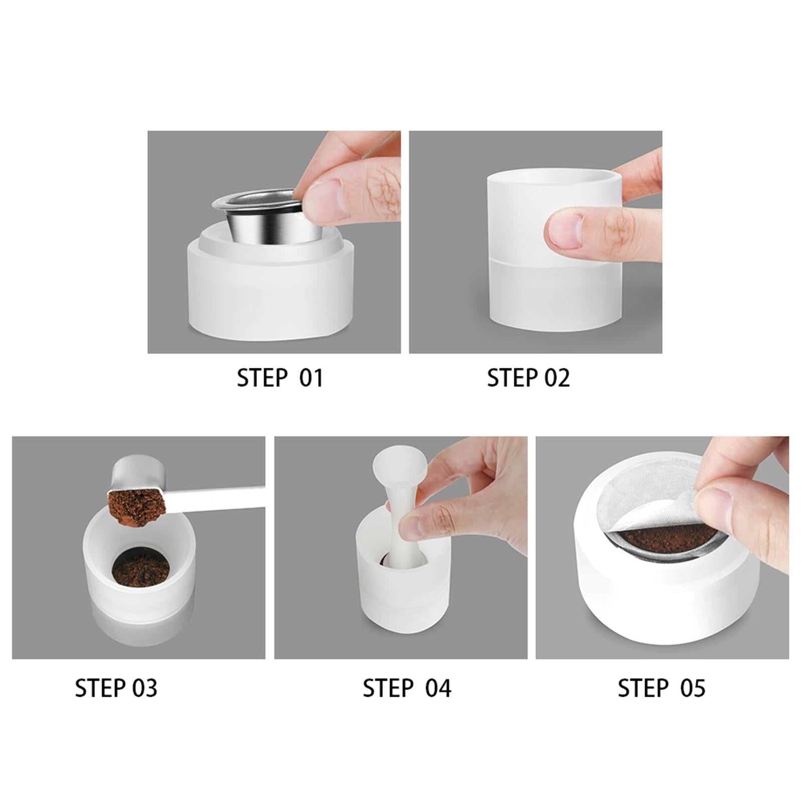 Coffee Tool Accs Coffee Filter Capsule Easy Operation Plastic Tamper Style2