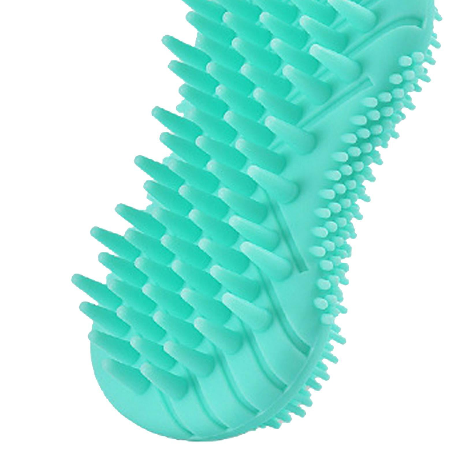 Silicone Bath Body Brush Exfoliating Scrub Brush Ultra Soft Texture Green