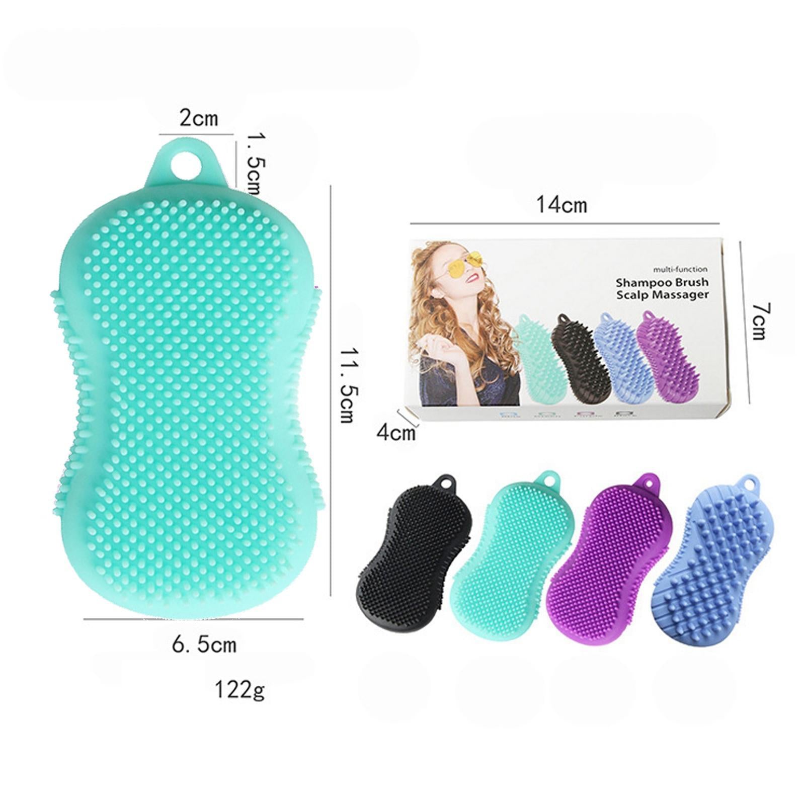 Silicone Bath Body Brush Exfoliating Scrub Brush Ultra Soft Texture Green