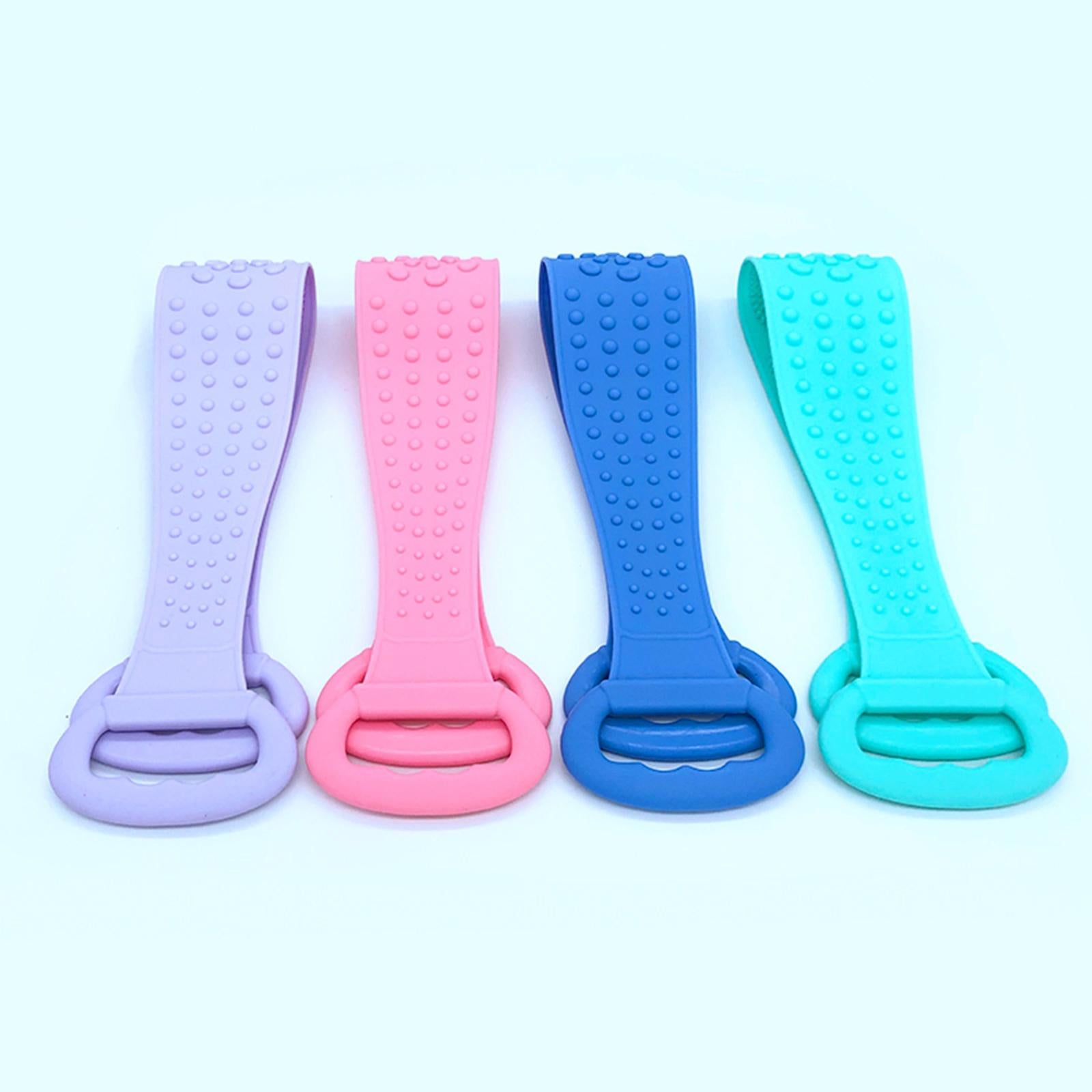 Body Scrubber Bath Shower Anti Mold Non Toxic Exfoliating Back Brush Cleaner Blue 680x110cm