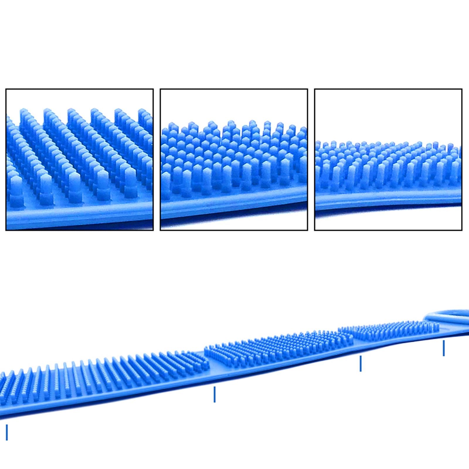 Body Scrubber Bath Shower Anti Mold Non Toxic Exfoliating Back Brush Cleaner Blue 800x110cm