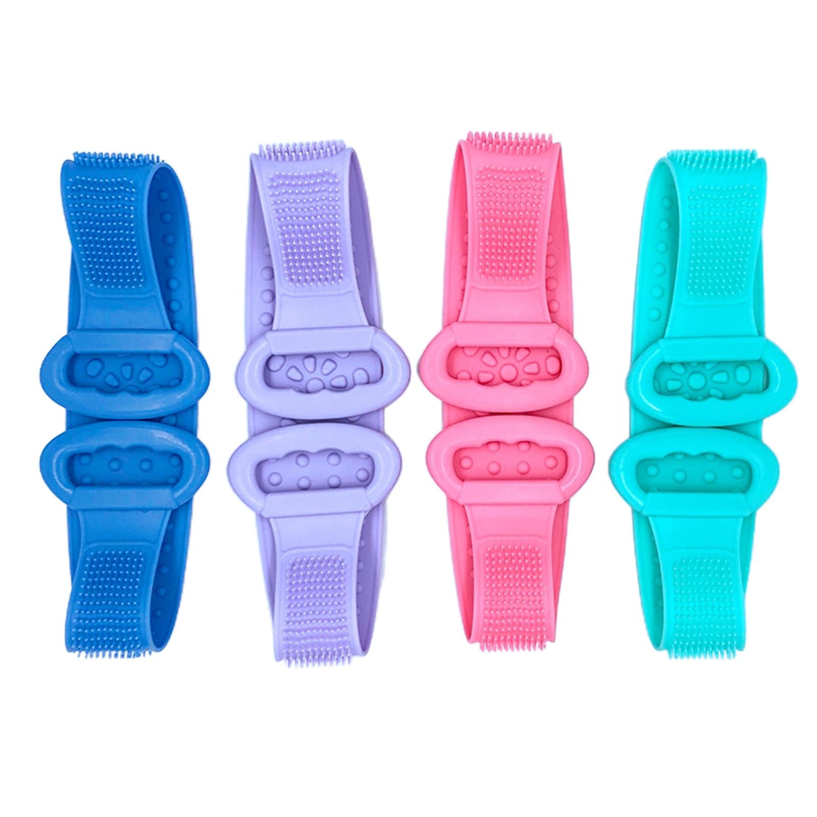 Body Scrubber Bath Shower Anti Mold Non Toxic Exfoliating Back Brush Cleaner Blue 800x110cm