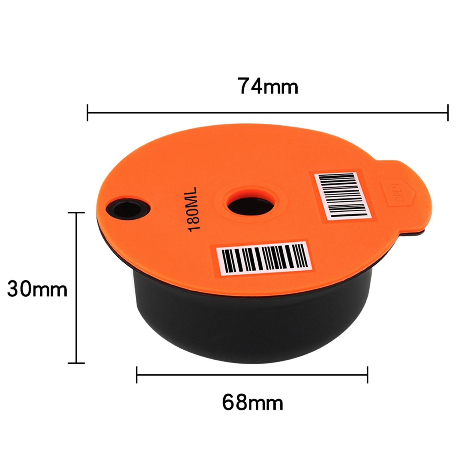 Reusable PP Coffee Capsule Pod Slicone Lid for Bosch Tassimo 180ml