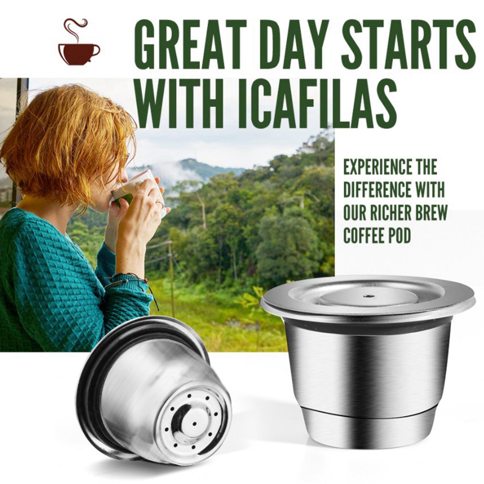 Refillable Coffee Capsule Reusable Coffee Pod PP Tamper Style 3