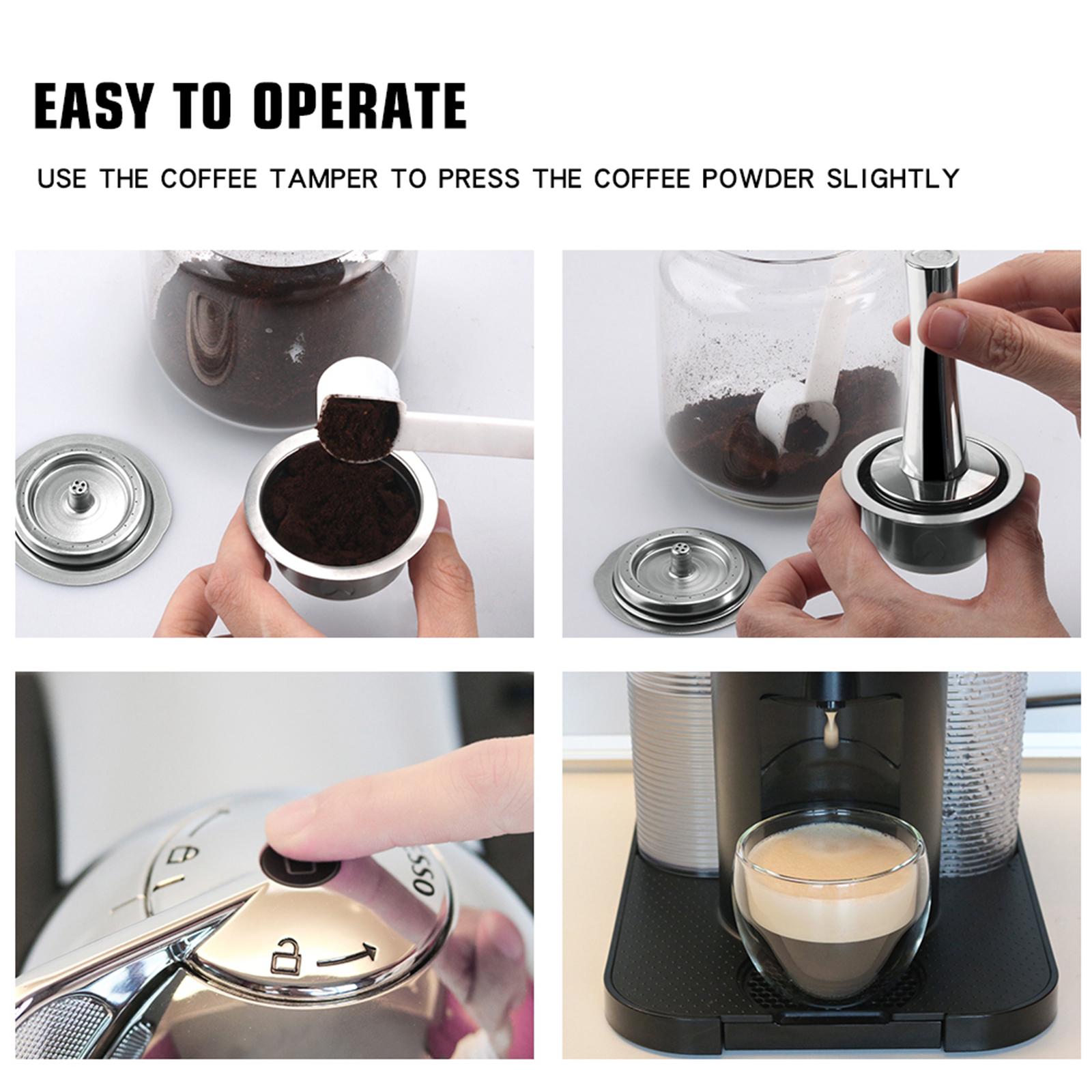 Reusable Fillable Coffee Capsules Stainless Steel Cup Accerssories 70ml