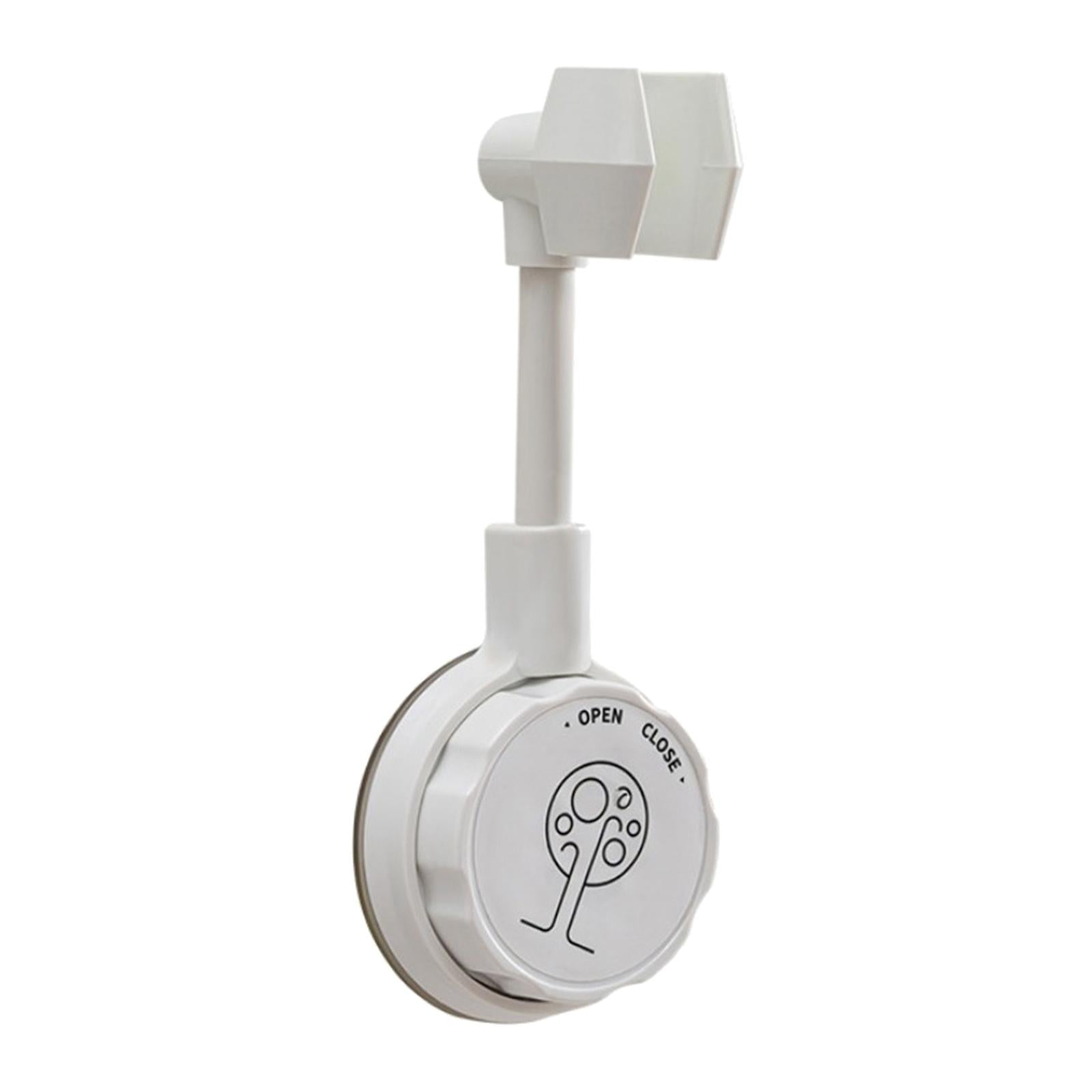 Bathroom Wall-Mounted Shower Head Holder Bracket Adjustable White