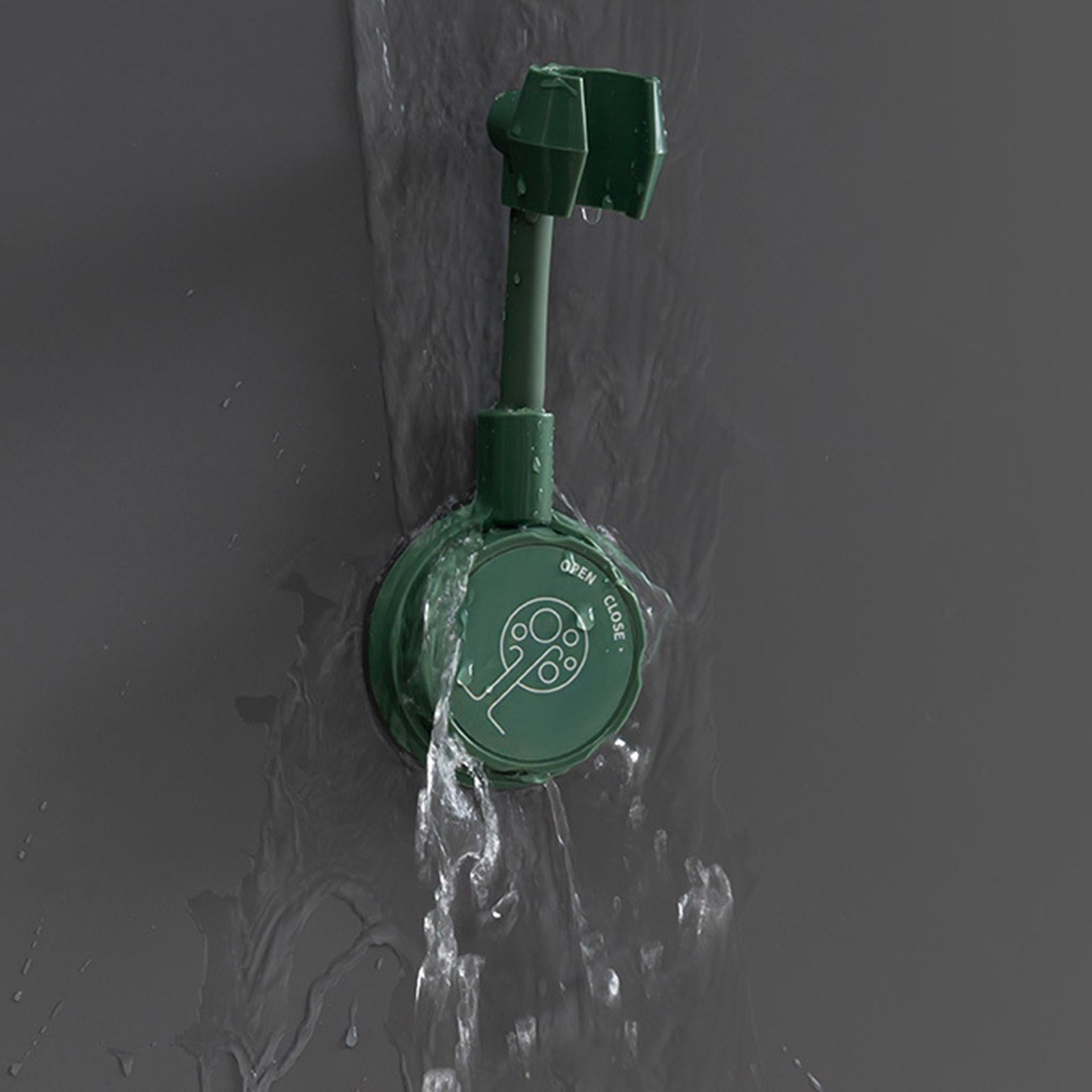 Bathroom Wall-Mounted Shower Head Holder Bracket Adjustable Green