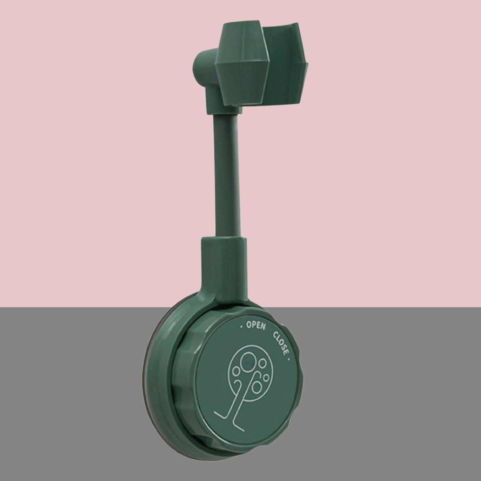 Bathroom Wall-Mounted Shower Head Holder Bracket Adjustable Green