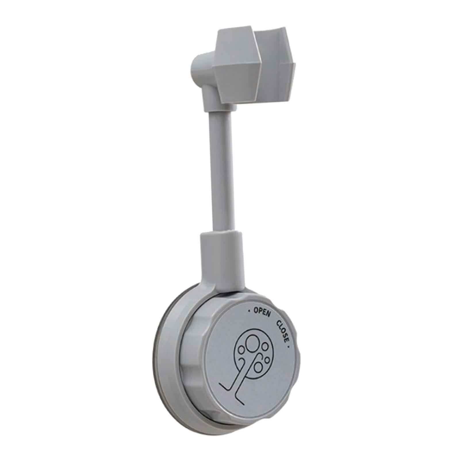 Bathroom Wall-Mounted Shower Head Holder Bracket Adjustable Gray