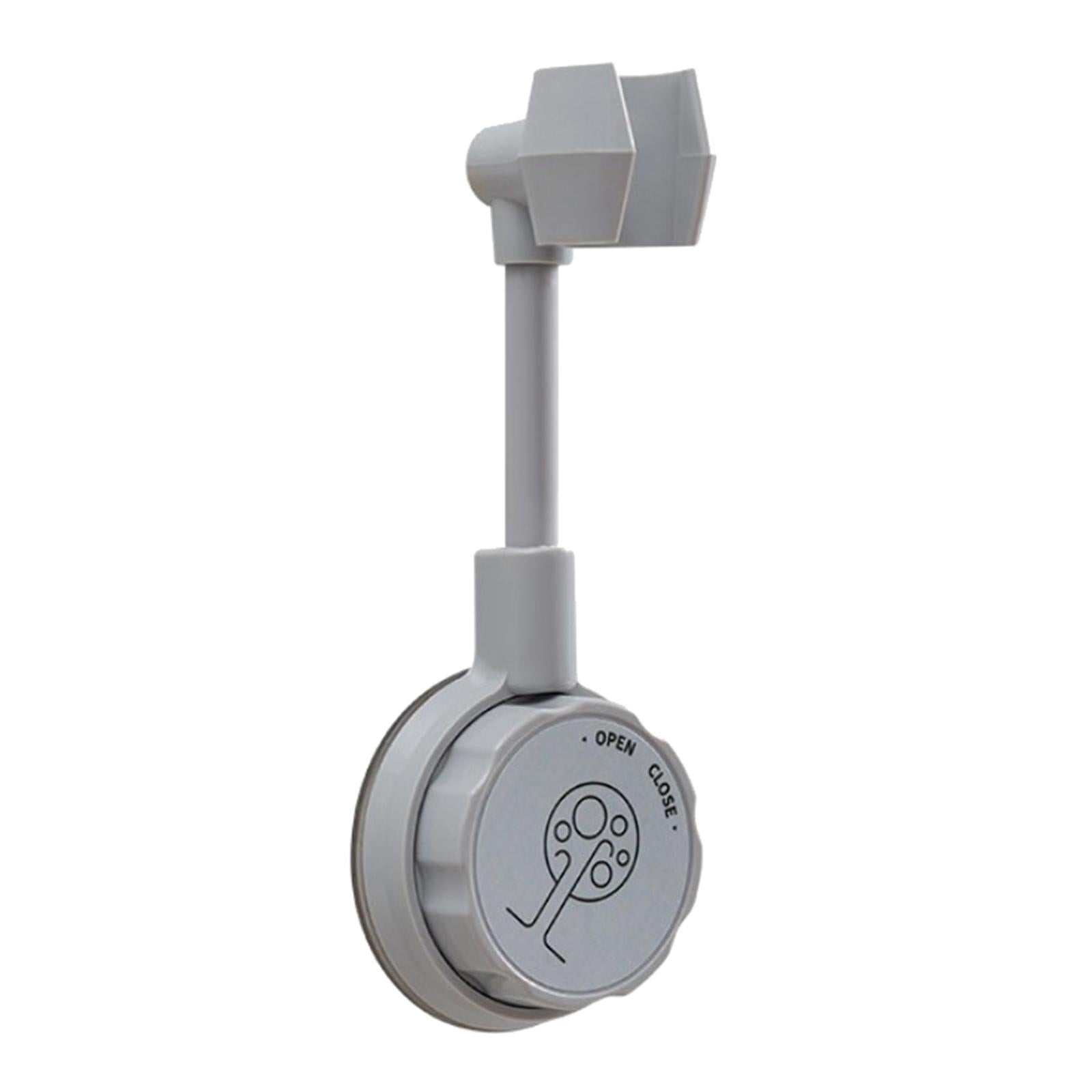 Bathroom Wall-Mounted Shower Head Holder Bracket Adjustable Gray