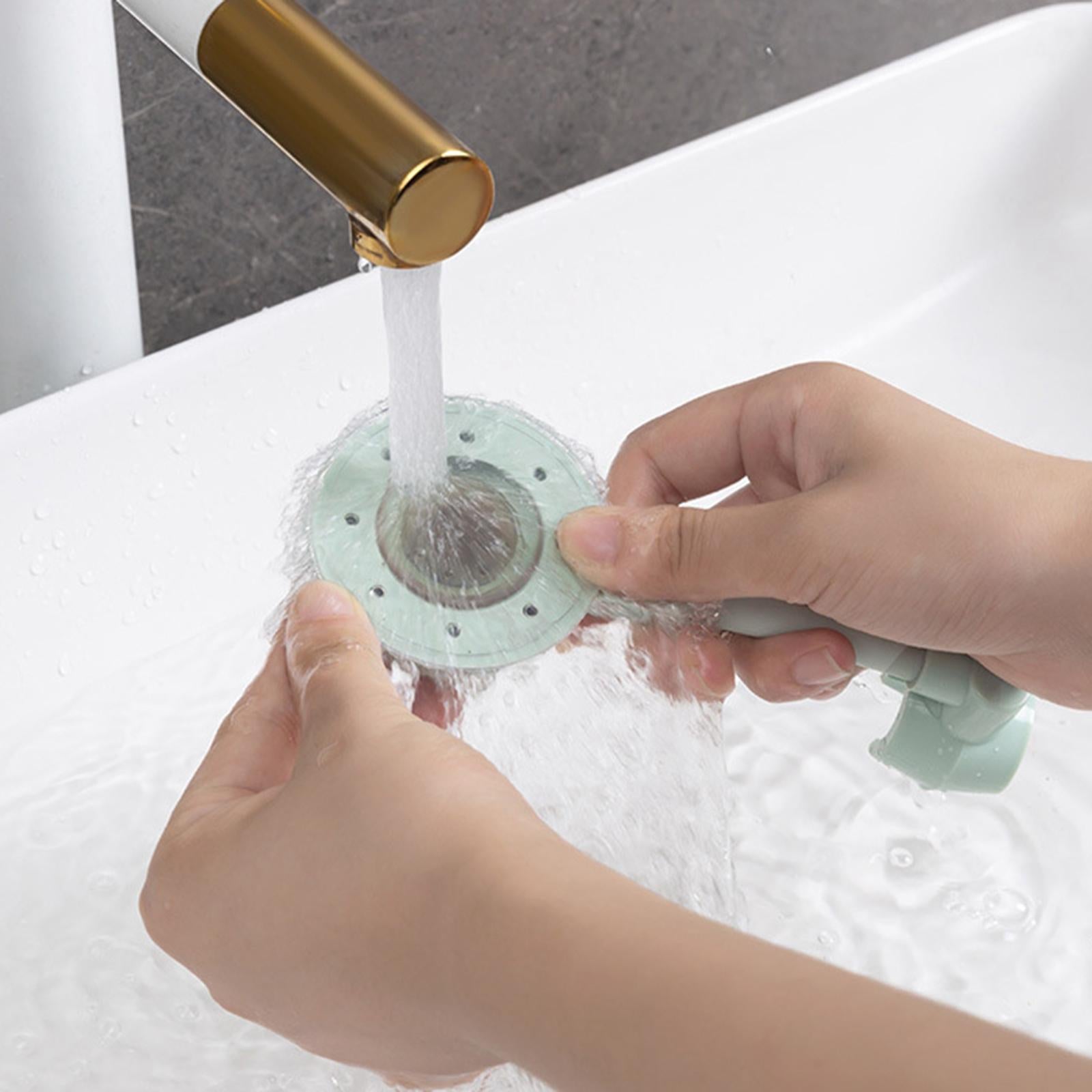 Bathroom Wall-Mounted Shower Head Holder Bracket Adjustable Light Green