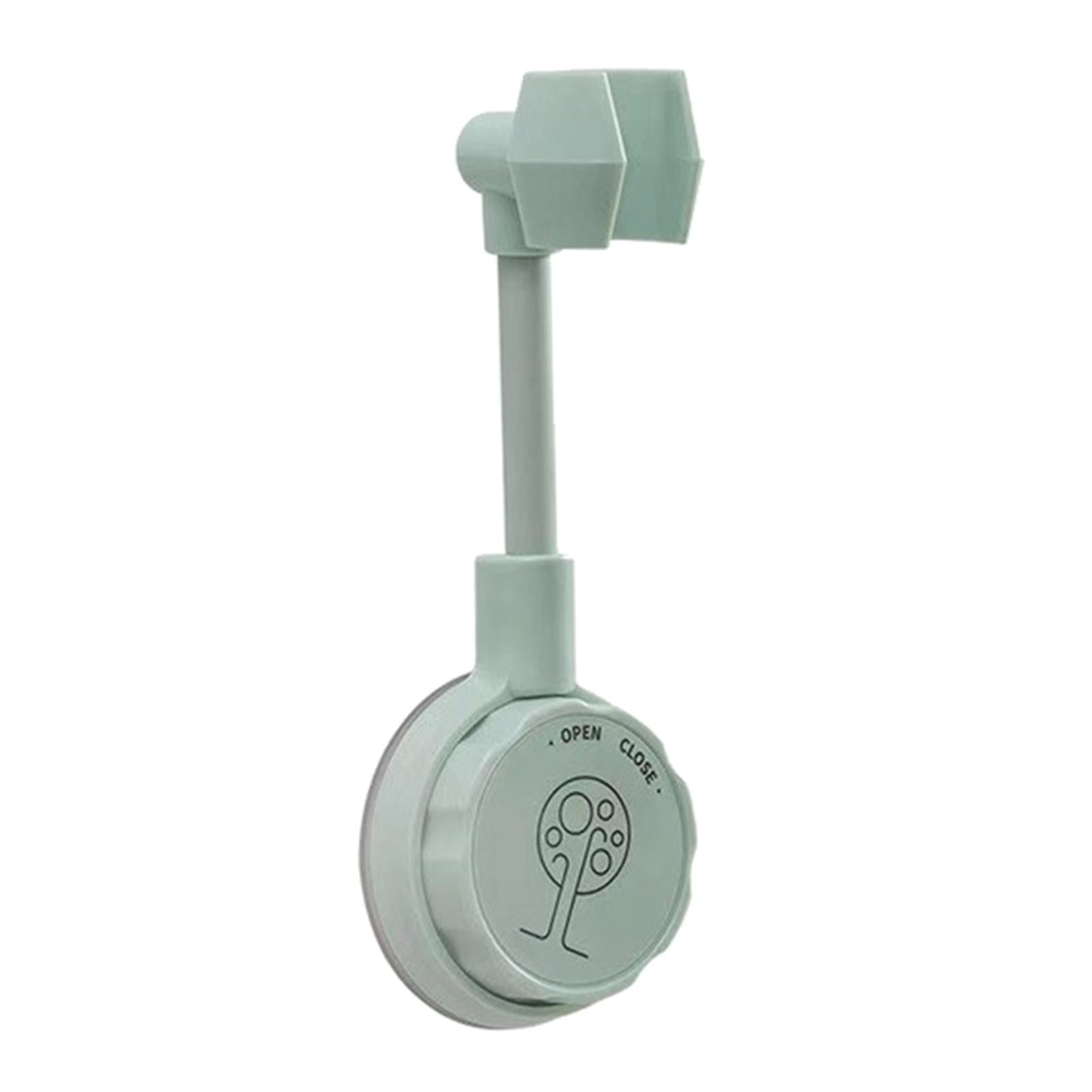 Bathroom Wall-Mounted Shower Head Holder Bracket Adjustable Light Green