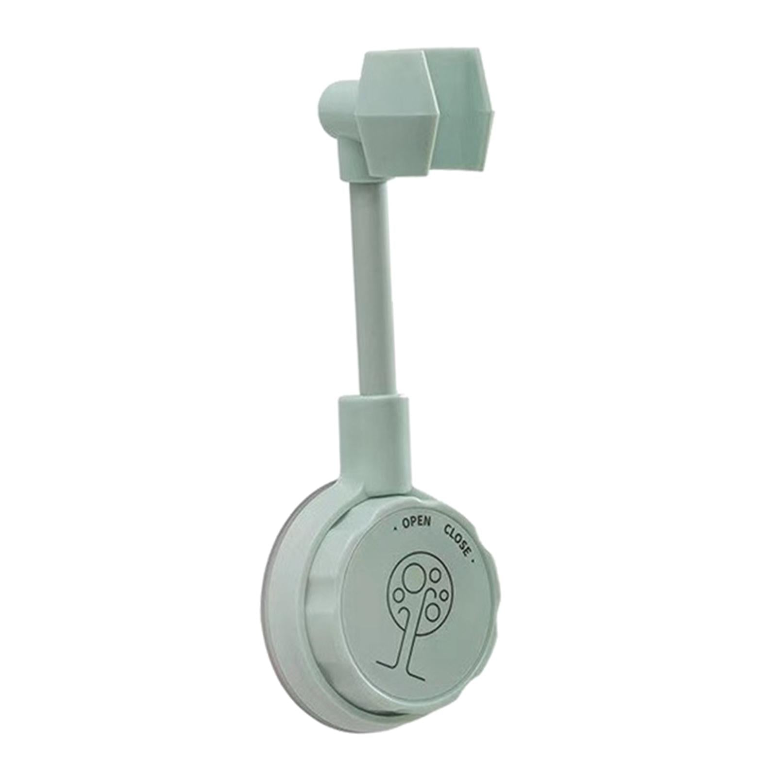 Bathroom Wall-Mounted Shower Head Holder Bracket Adjustable Light Green