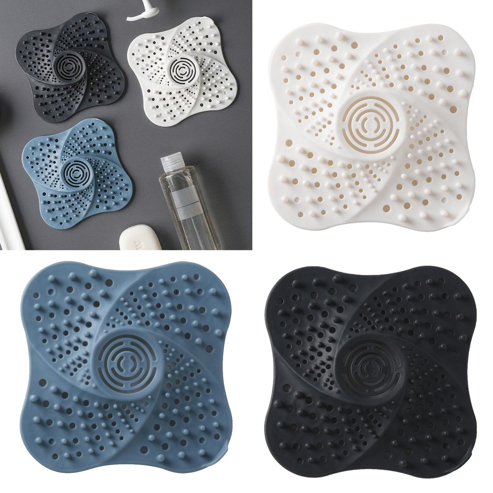 Bathroom Drain Hair Catcher Bath Stopper Water Sink Strainer Filter  Blue