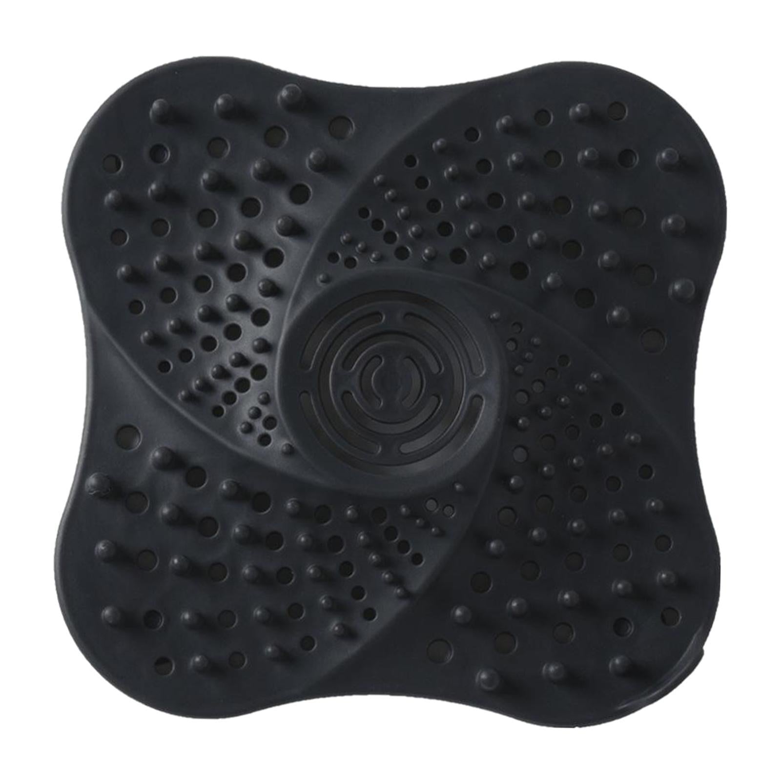 Bathroom Drain Hair Catcher Bath Stopper Water Sink Strainer Filter  Black
