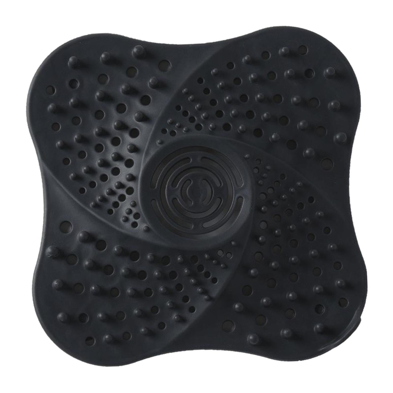 Bathroom Drain Hair Catcher Bath Stopper Water Sink Strainer Filter  Black