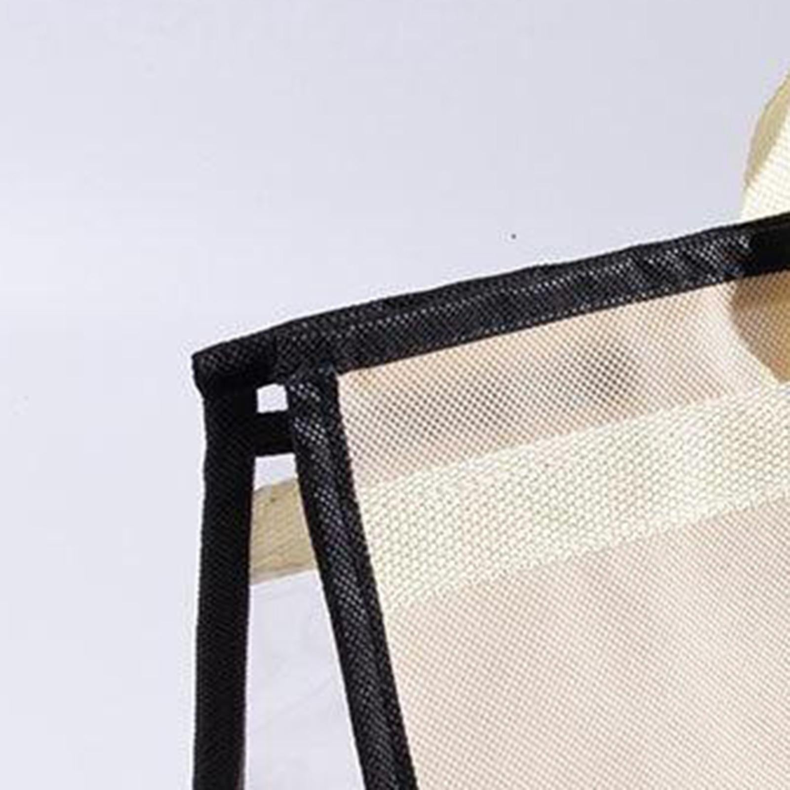 Handbag Organizer for Wardrobe Closet Transparent Storage Container Beige S