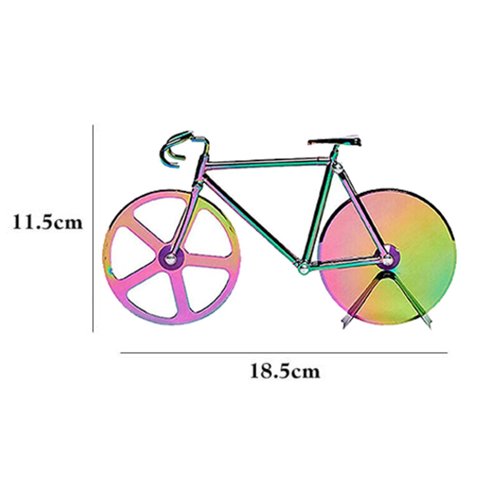 Bicycle Pizza Cutter Bike Roller Pizza Slicer Kitchen Pizza Cutter Colorful