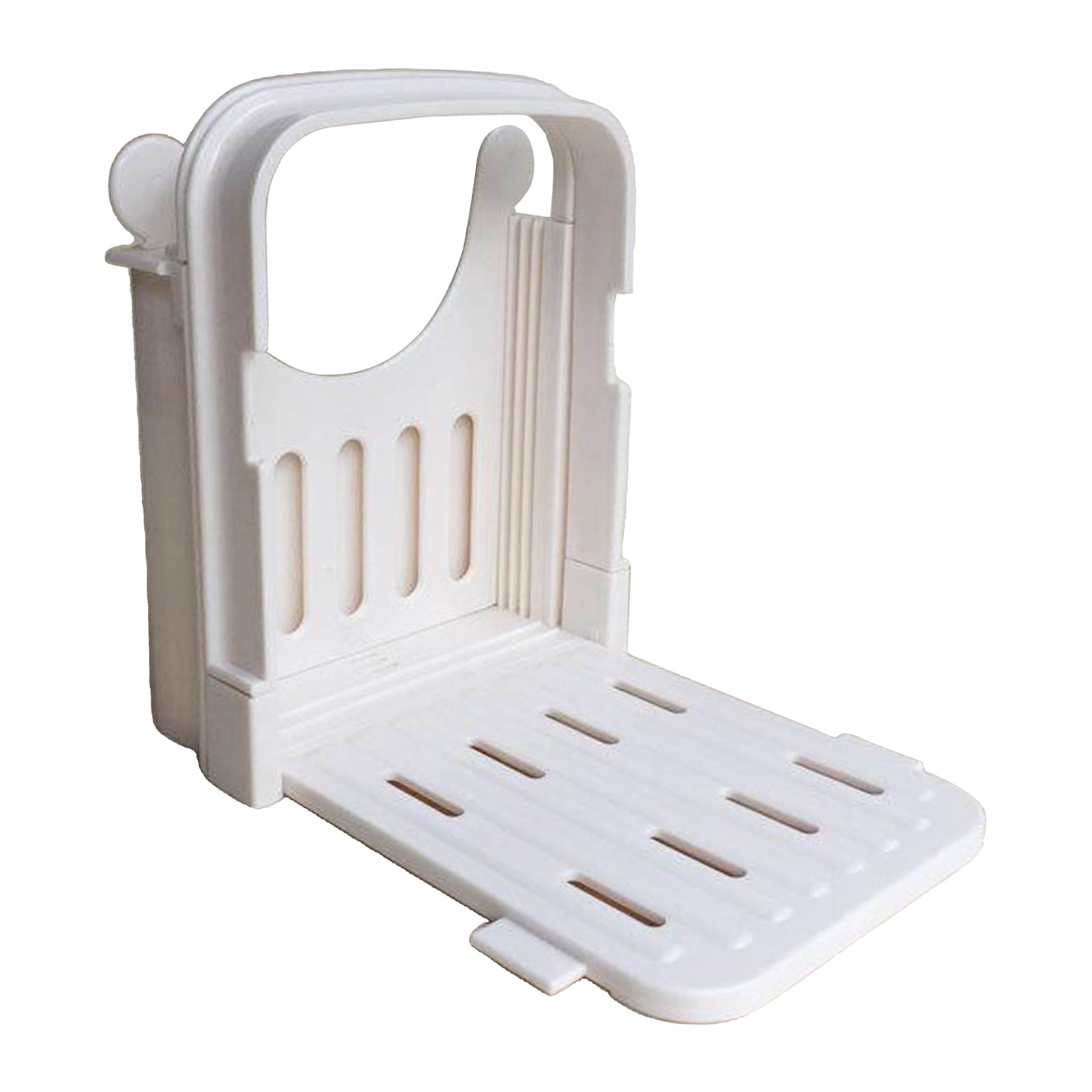 Adjustable Bread Slicer White Toast Slicer Cutting Guide Foldable