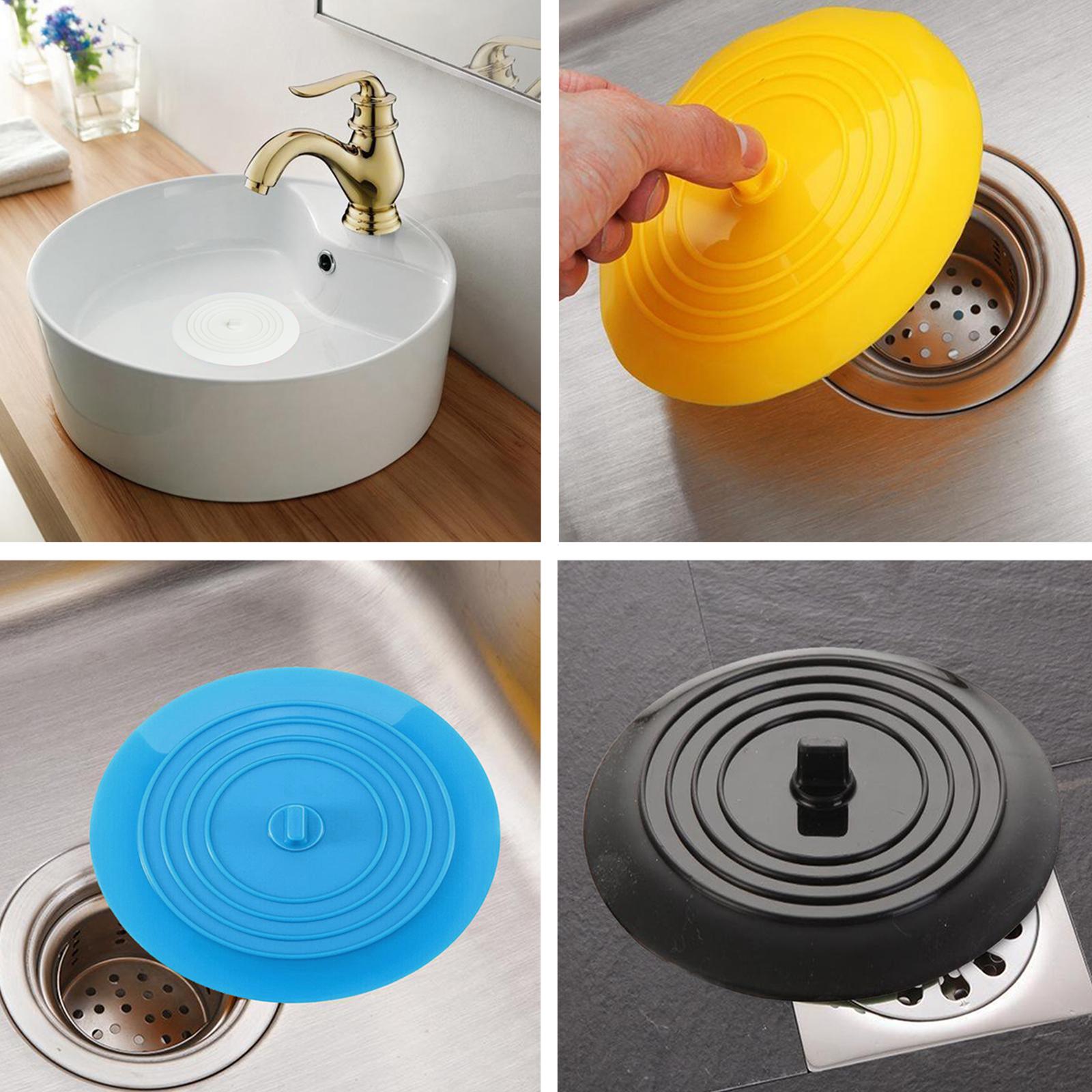 Silicone Tub Stopper Bathtub Drain Stopper Sealing Sink Stopper White