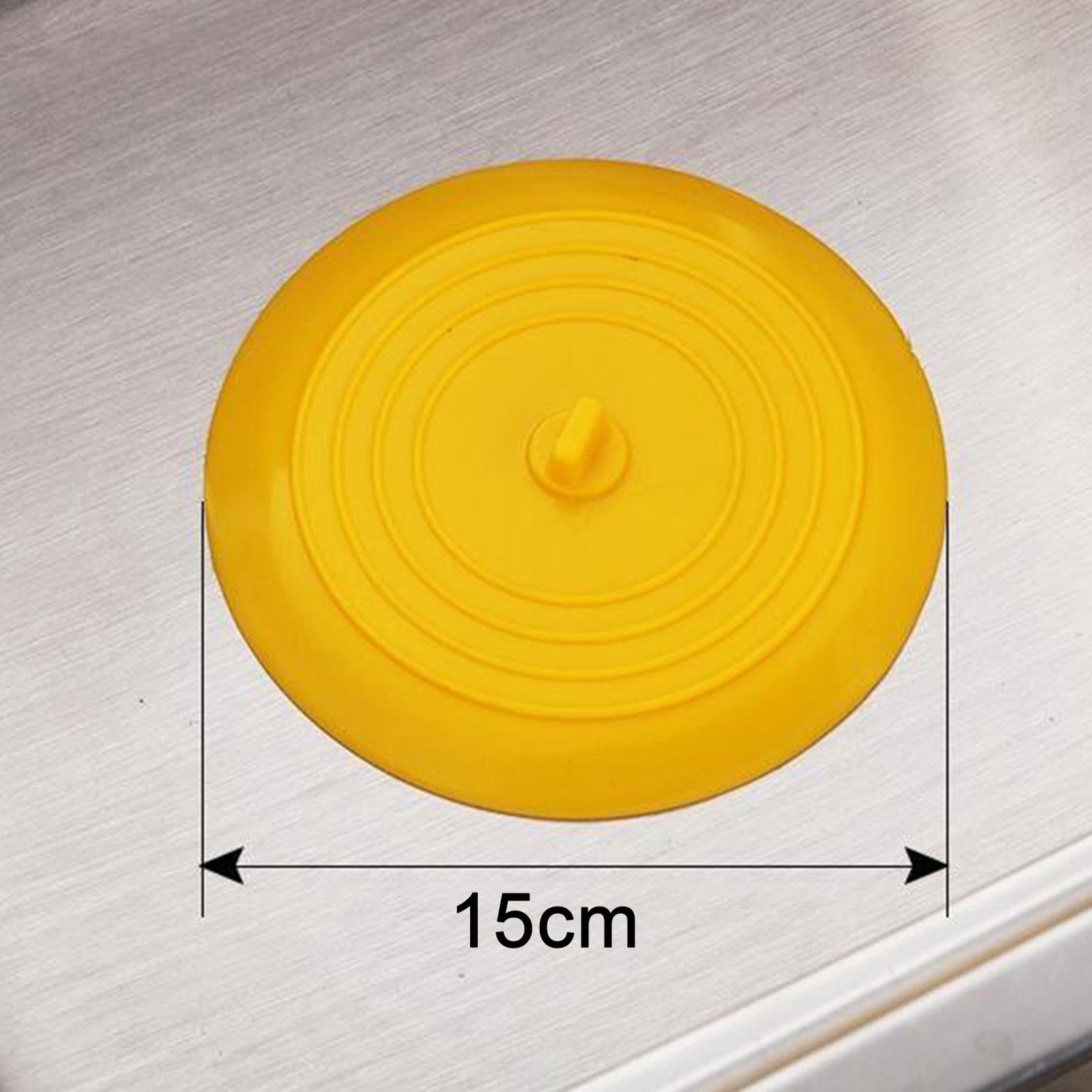 Silicone Tub Stopper Bathtub Drain Stopper Sealing Sink Stopper Yellow