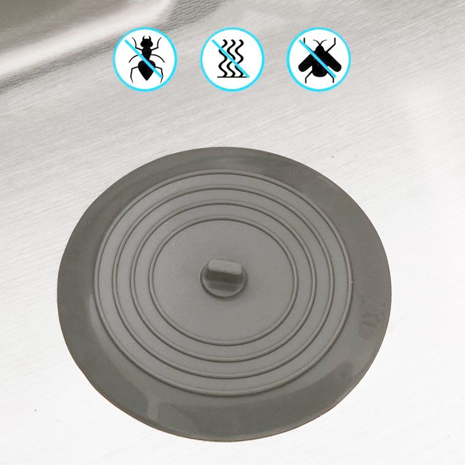 Silicone Tub Stopper Bathtub Drain Stopper Sealing Sink Stopper Gray