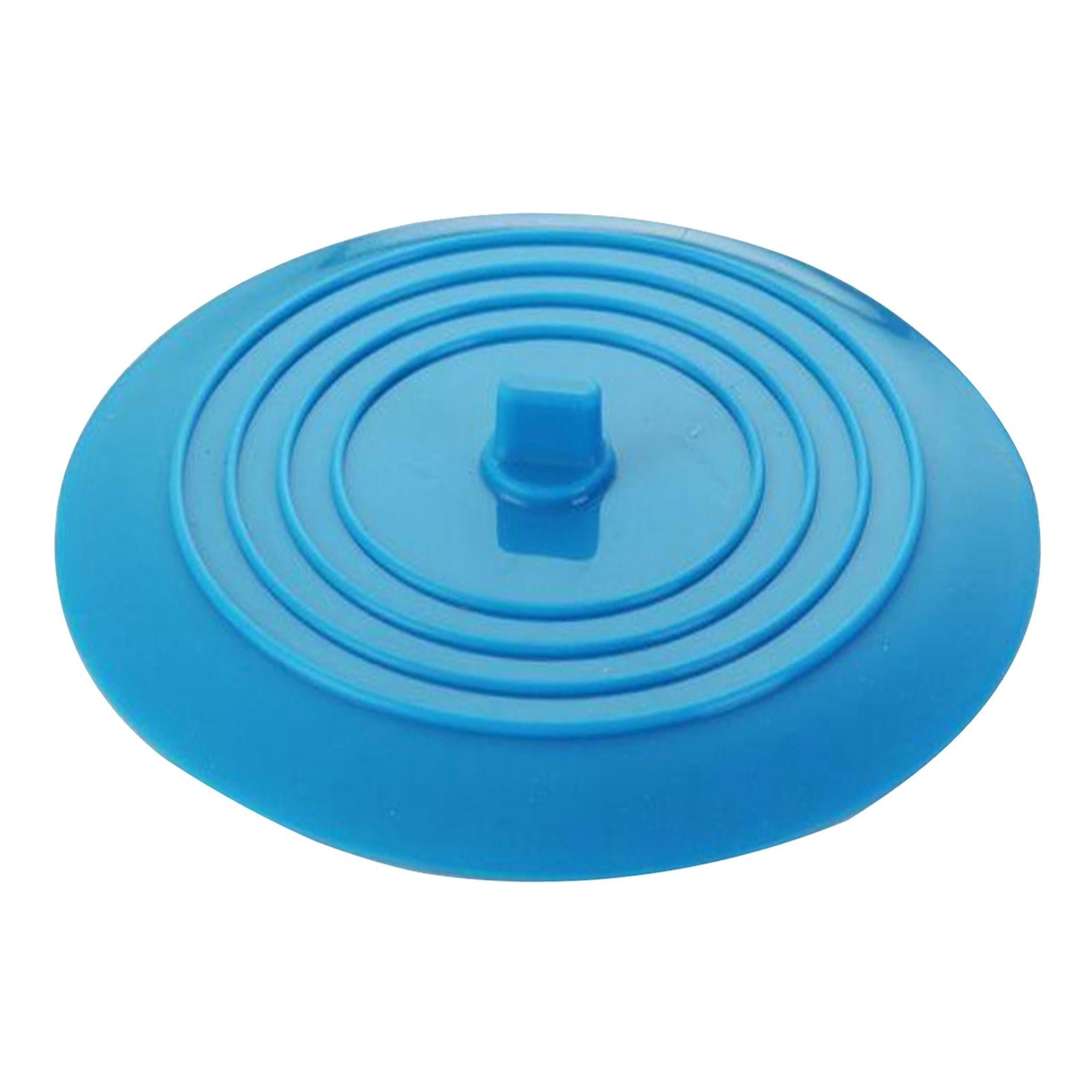 Silicone Tub Stopper Bathtub Drain Stopper Sealing Sink Stopper Blue