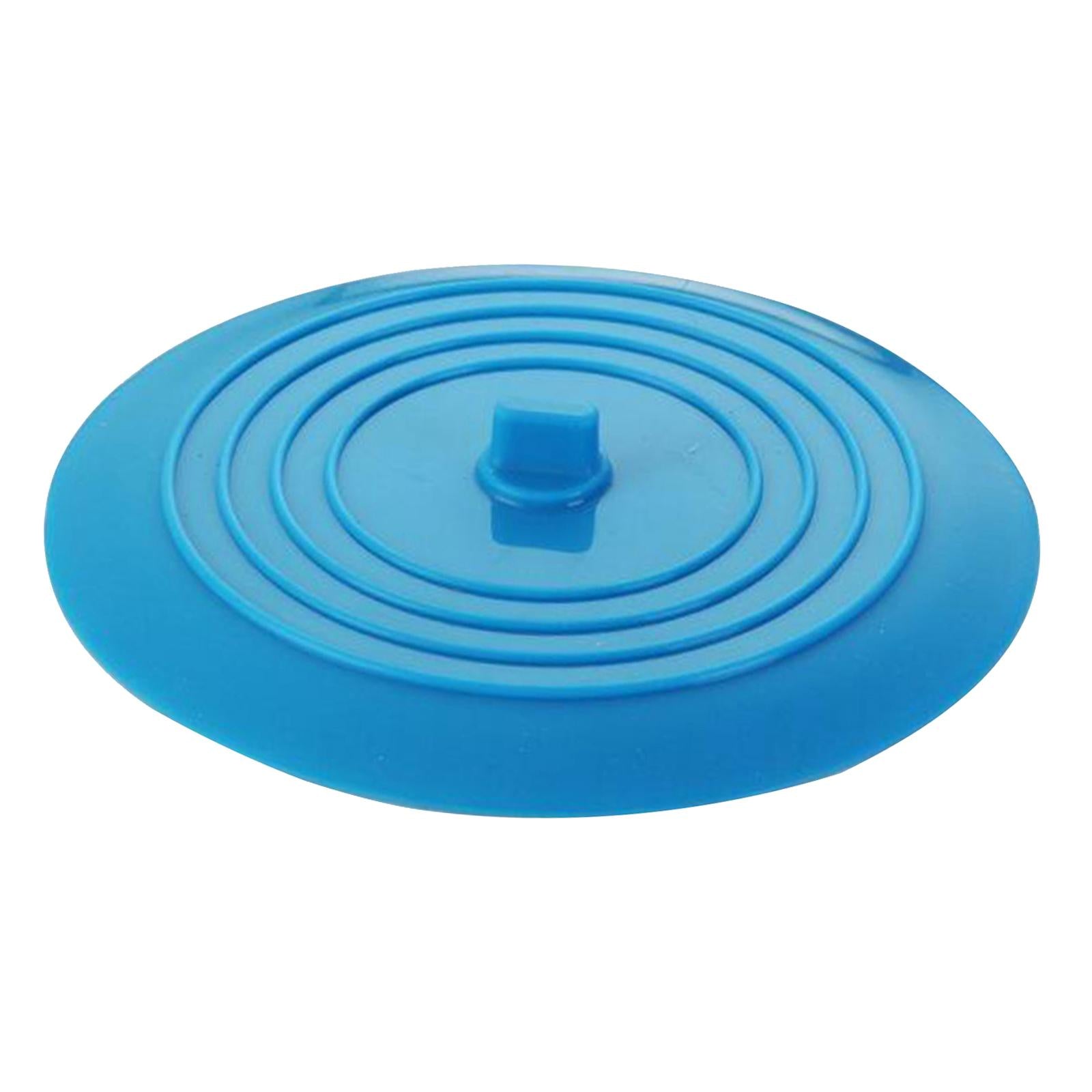 Silicone Tub Stopper Bathtub Drain Stopper Sealing Sink Stopper Blue