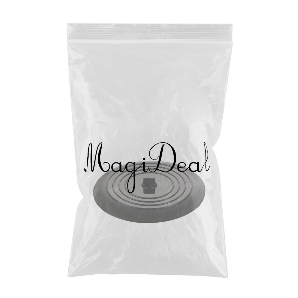 Silicone Tub Stopper Bathtub Drain Stopper Sealing Sink Stopper Black