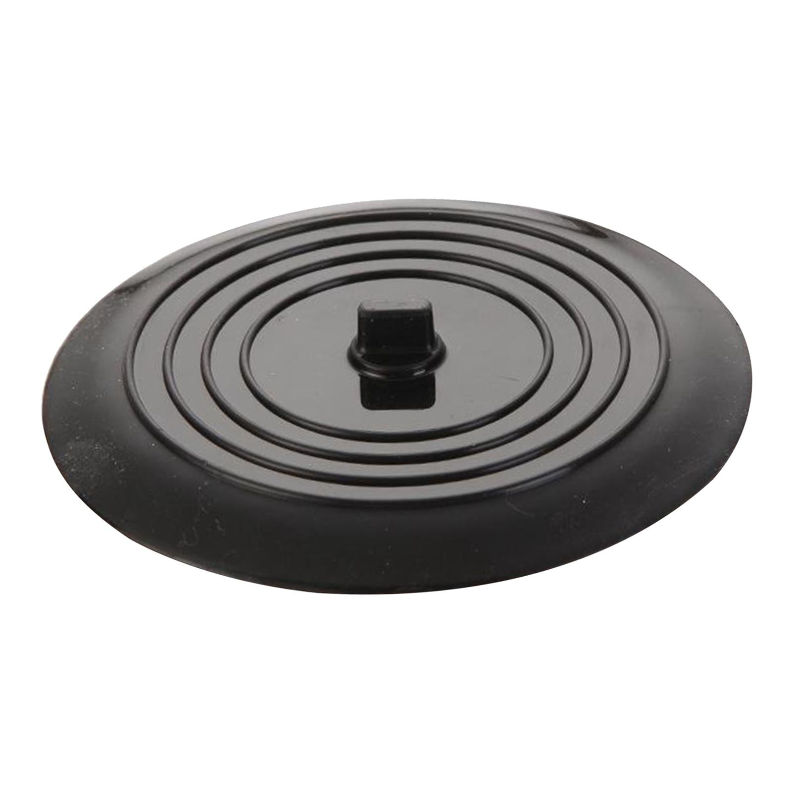 Silicone Tub Stopper Bathtub Drain Stopper Sealing Sink Stopper Black