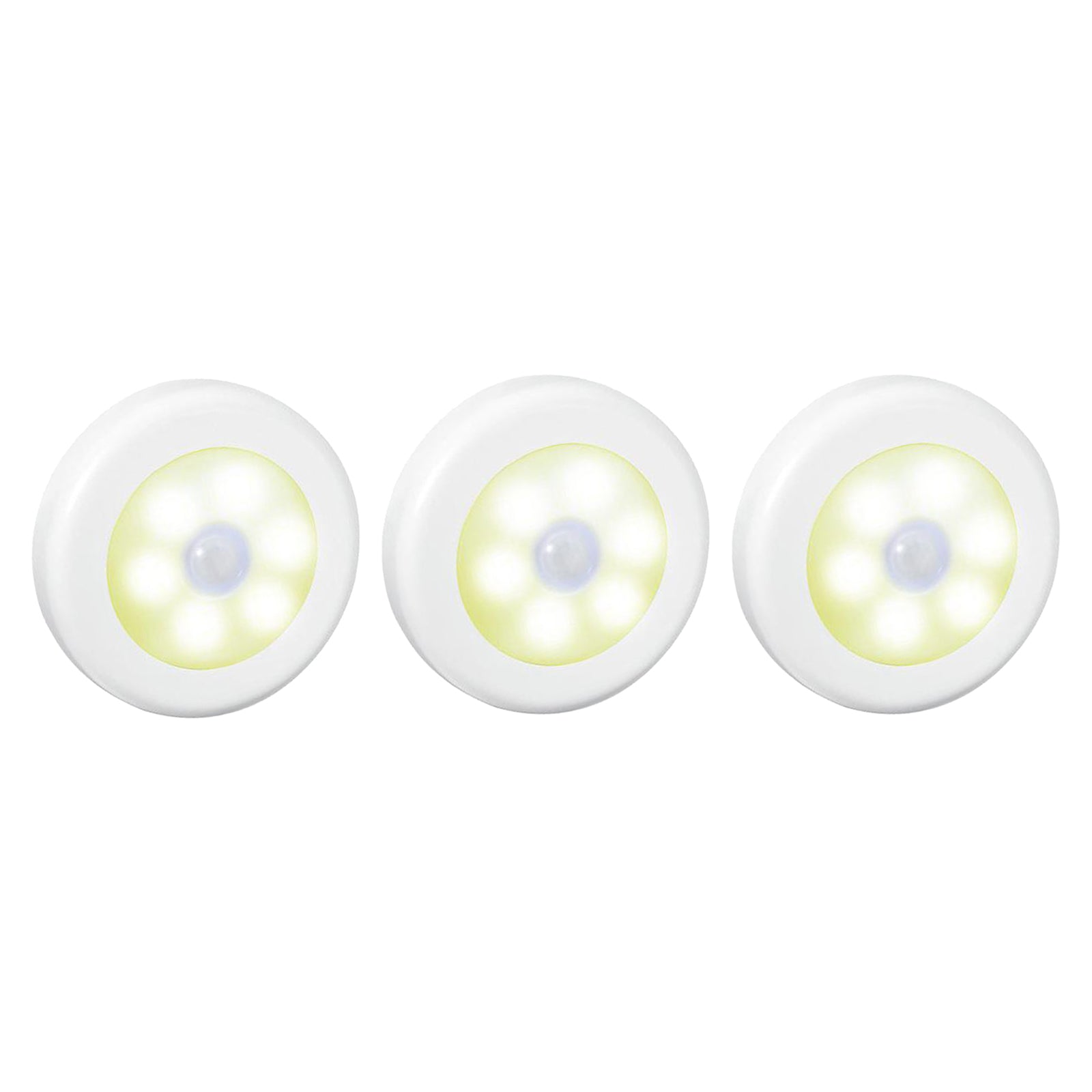 3x Infrared Motion Sensor 6 LED Light Wall Night Light White Warm Light