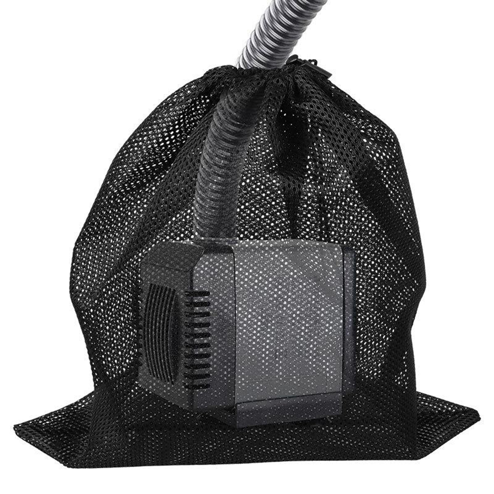 3xPump Filter Bag Mesh Pump Barrier Bag Pouch with Drawstring for Pool Pond