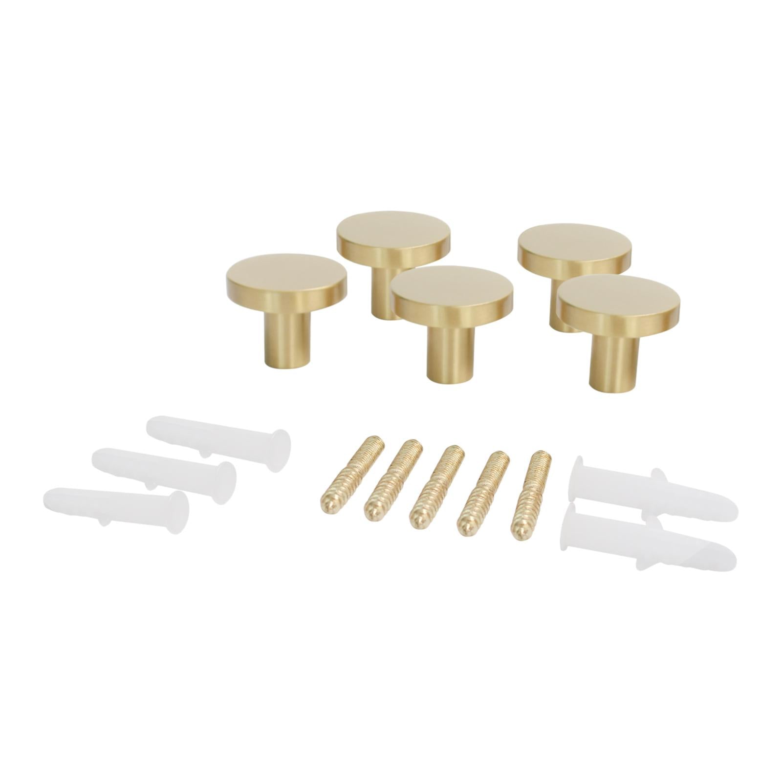 5PCS Polished Brass Robe Hook Hooks Door Clothes Hanger Holder Wall Art