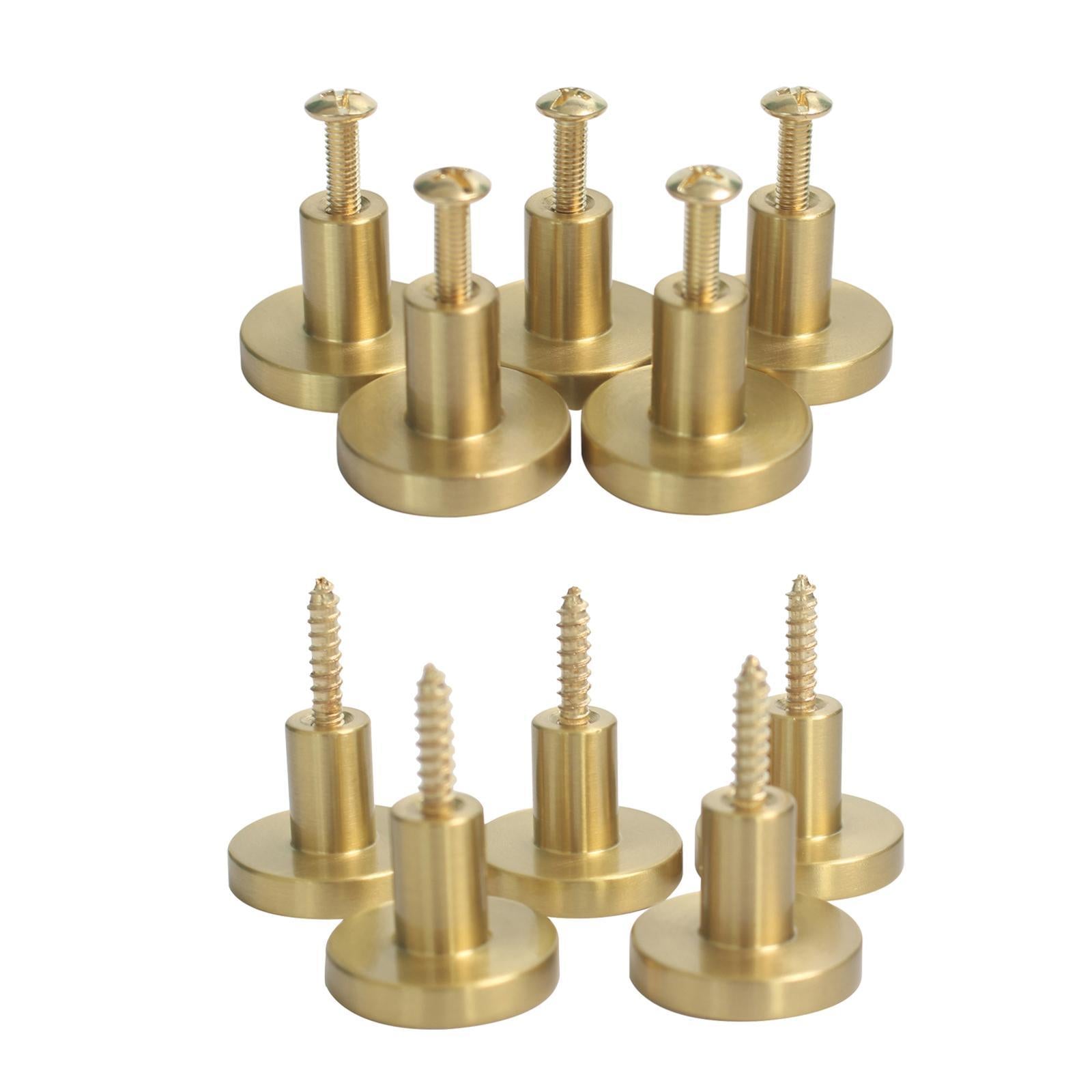 5PCS Polished Brass Robe Hook Hooks Door Clothes Hanger Holder Wall Art