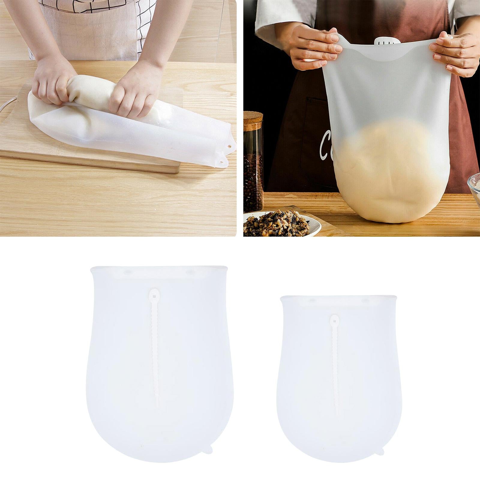 Reusable Silica gel Kneading Bag Dough Making Flour Mixer Cooking Tool L
