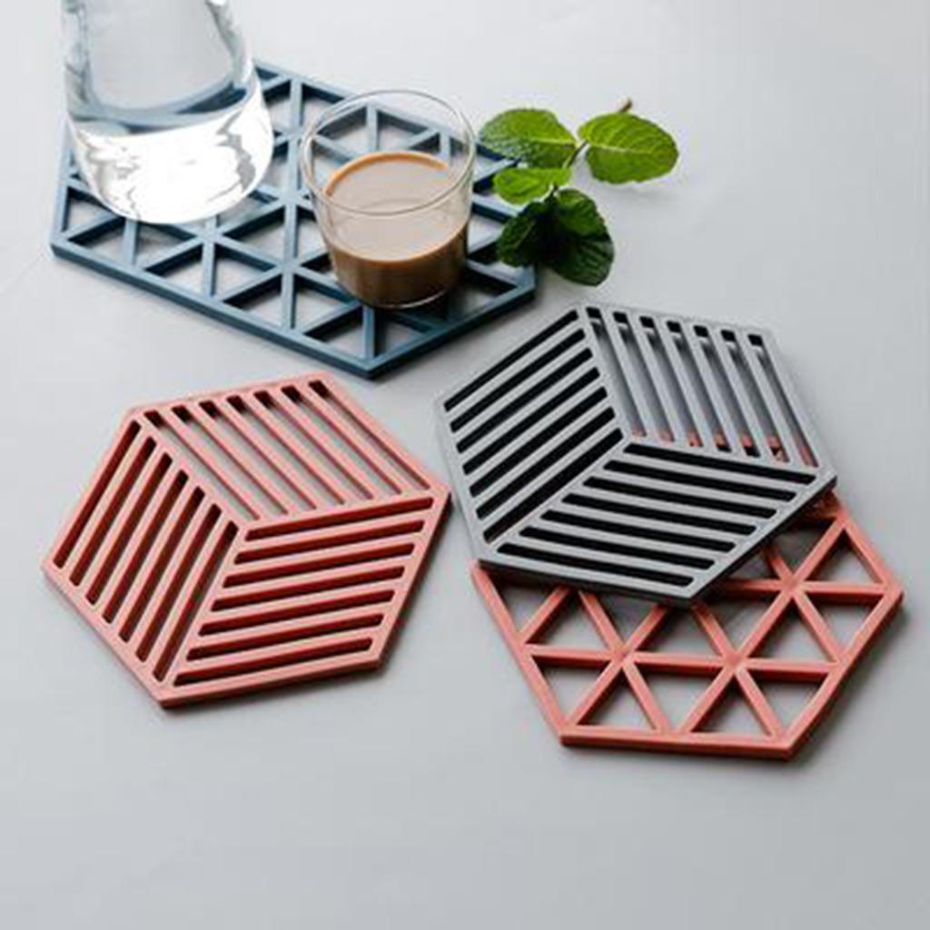 Coasters,Coffee Coasters,Kitchen Mat Office Coasters Dark Red Triangle